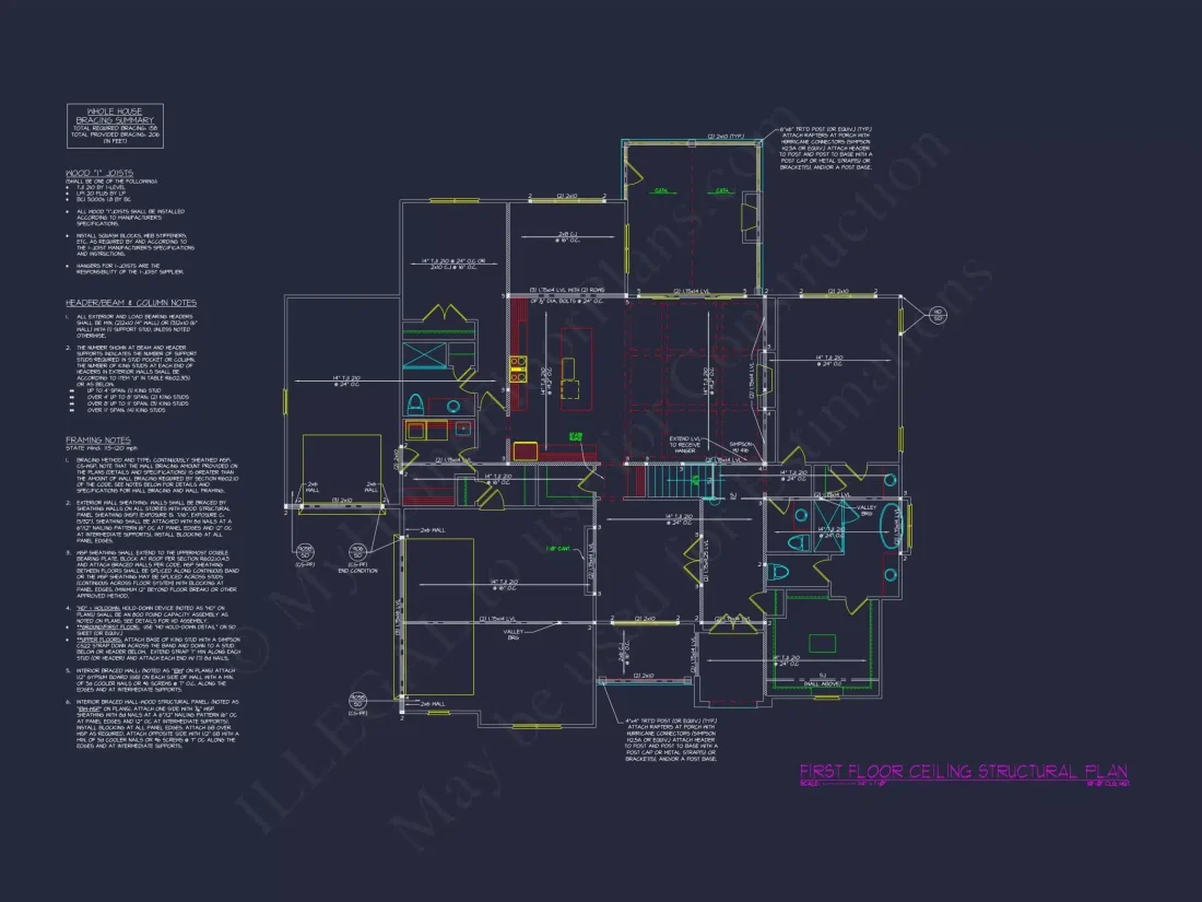 Modern house Floor Plan: CAD Designs with 4 Bedrooms