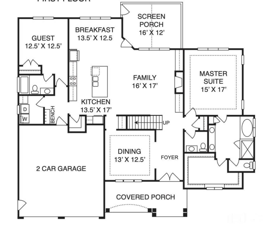 Stylish 2-Story house Plan with 4 Bedrooms and Open Floor Plan