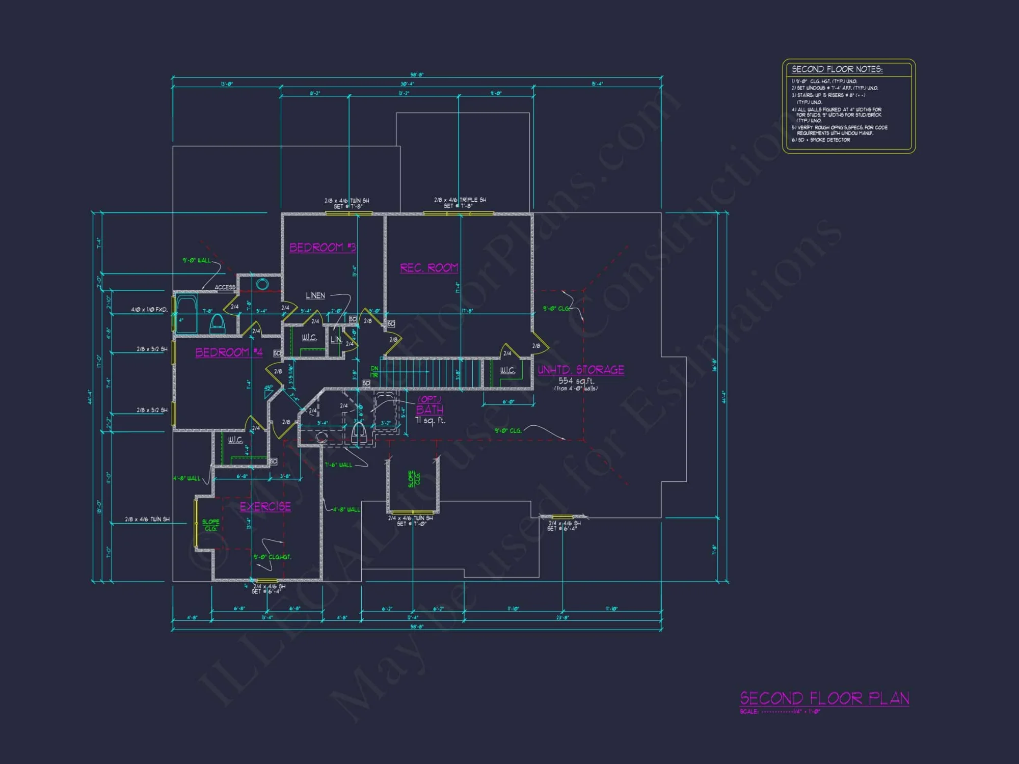 Stylish 2-Story house Plan with 4 Bedrooms and Open Floor Plan