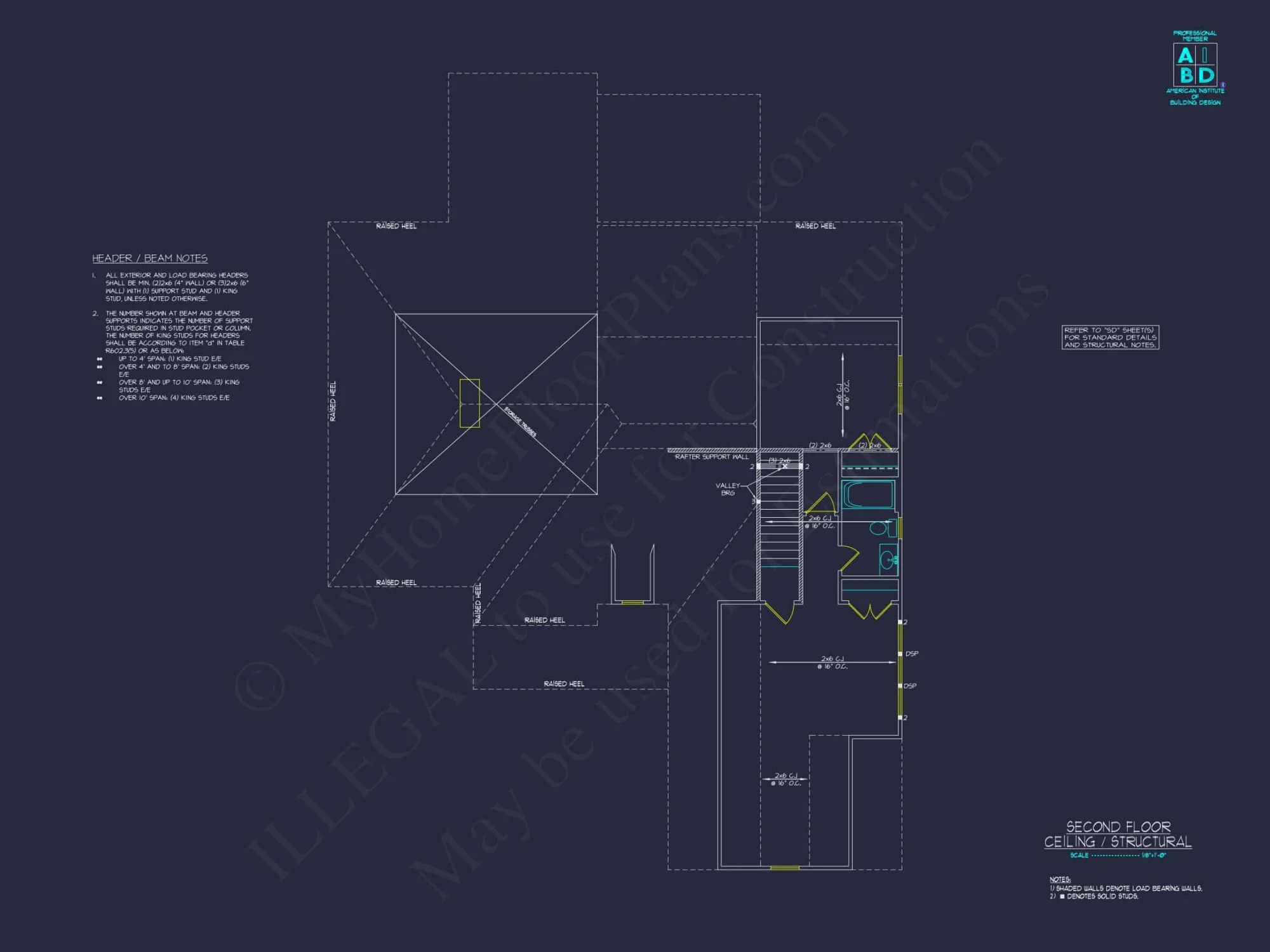 house Floor Plan with 4 Bed Options - Architectural Designs & CAD