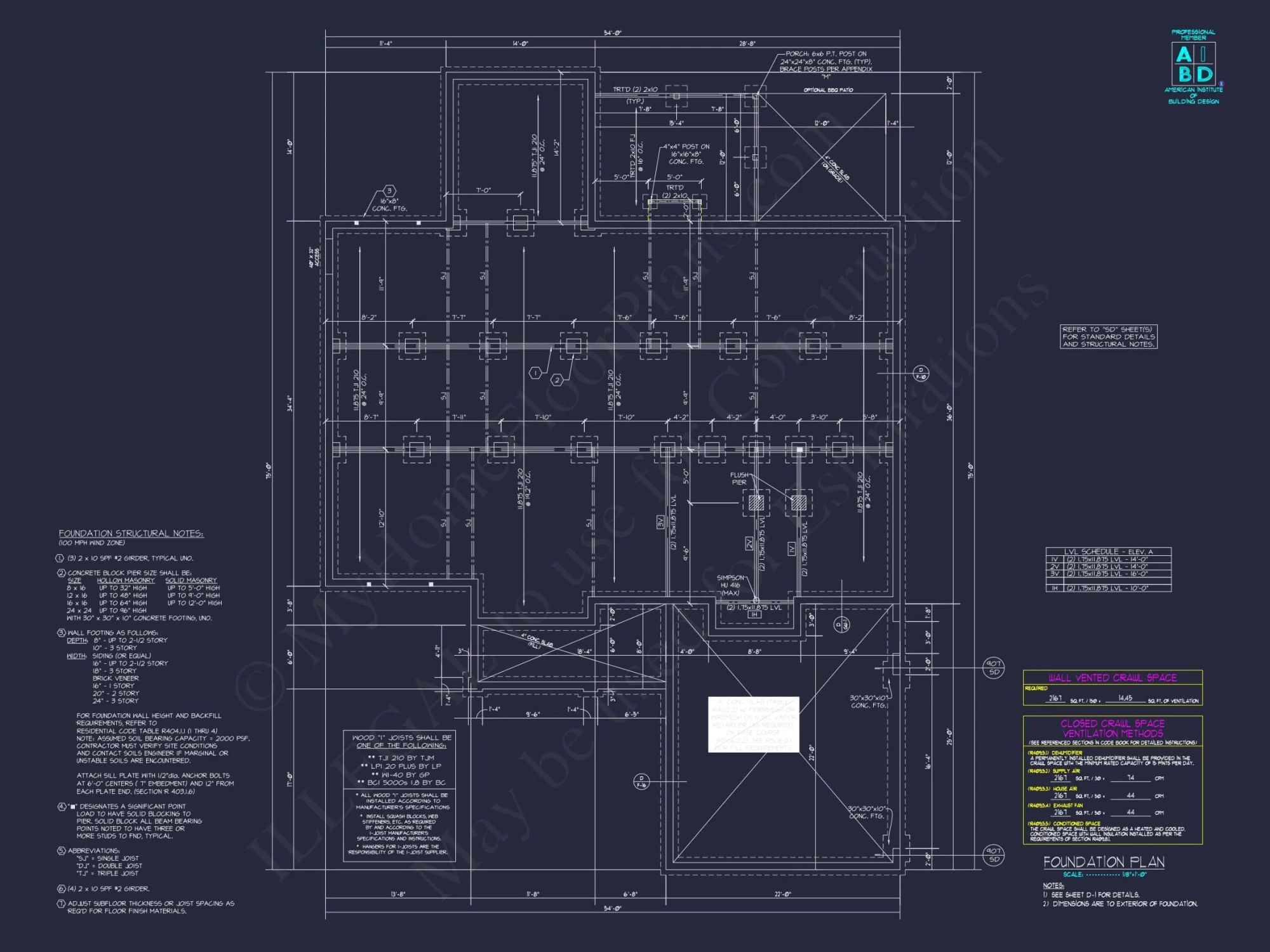 house Floor Plan with 4 Bed Options - Architectural Designs & CAD