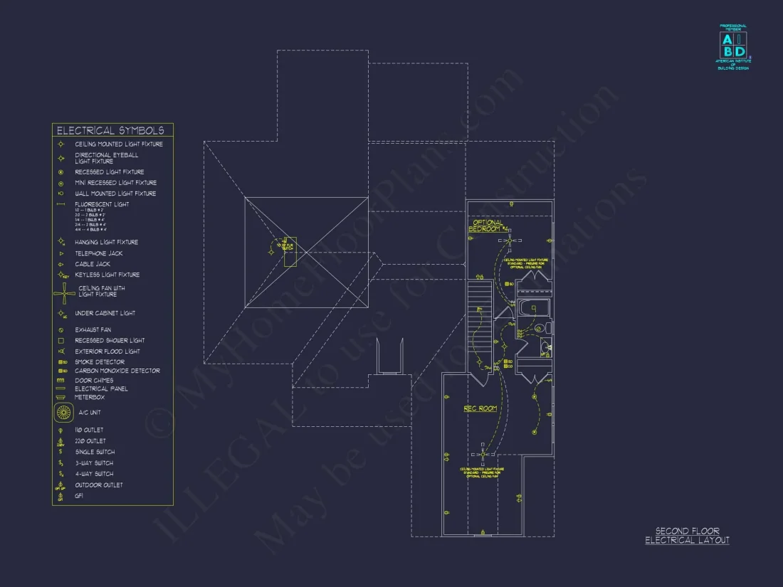 house Floor Plan with 4 Bed Options - Architectural Designs & CAD