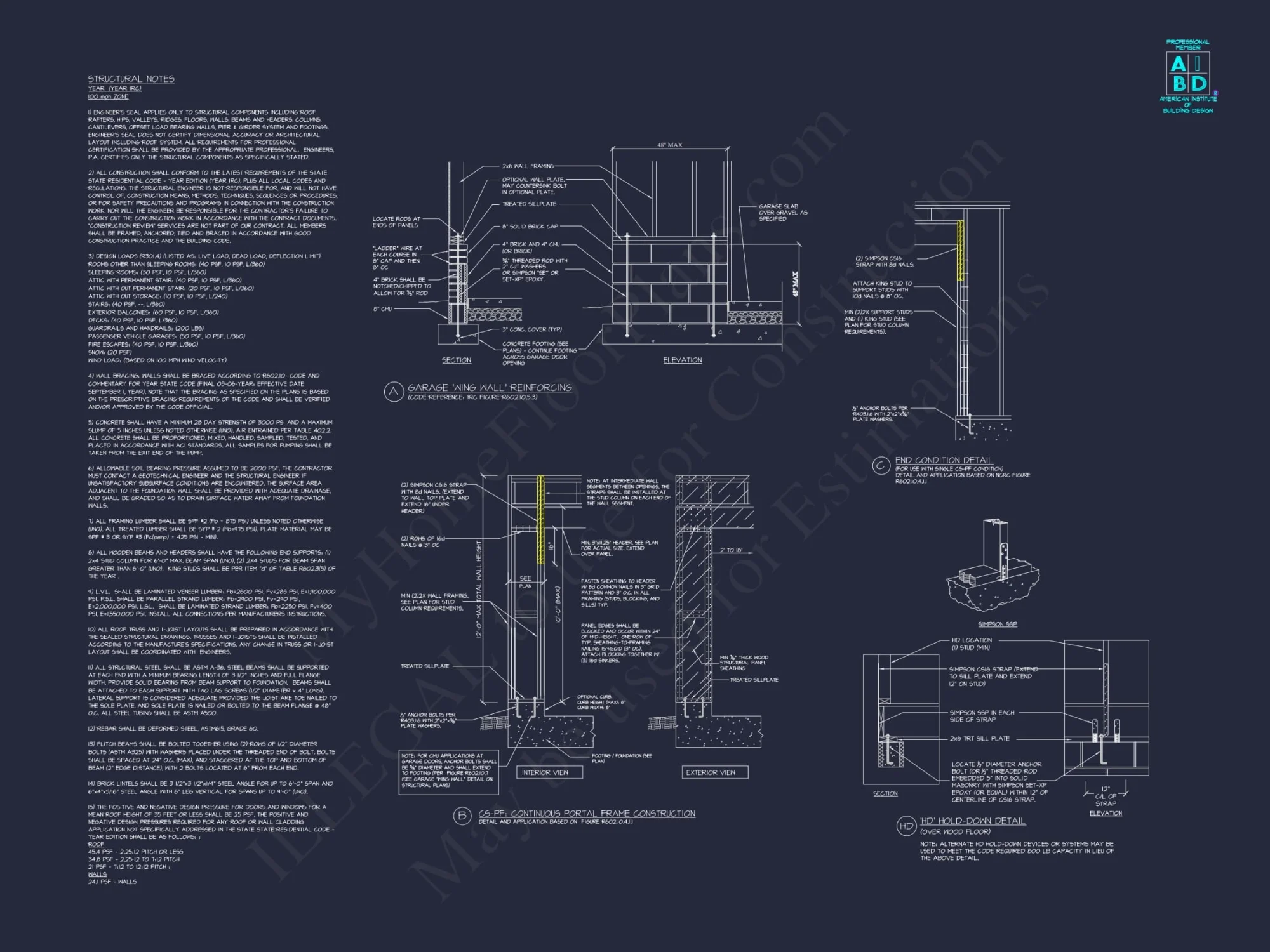 Modern Floor Plan with 5 Bedrooms