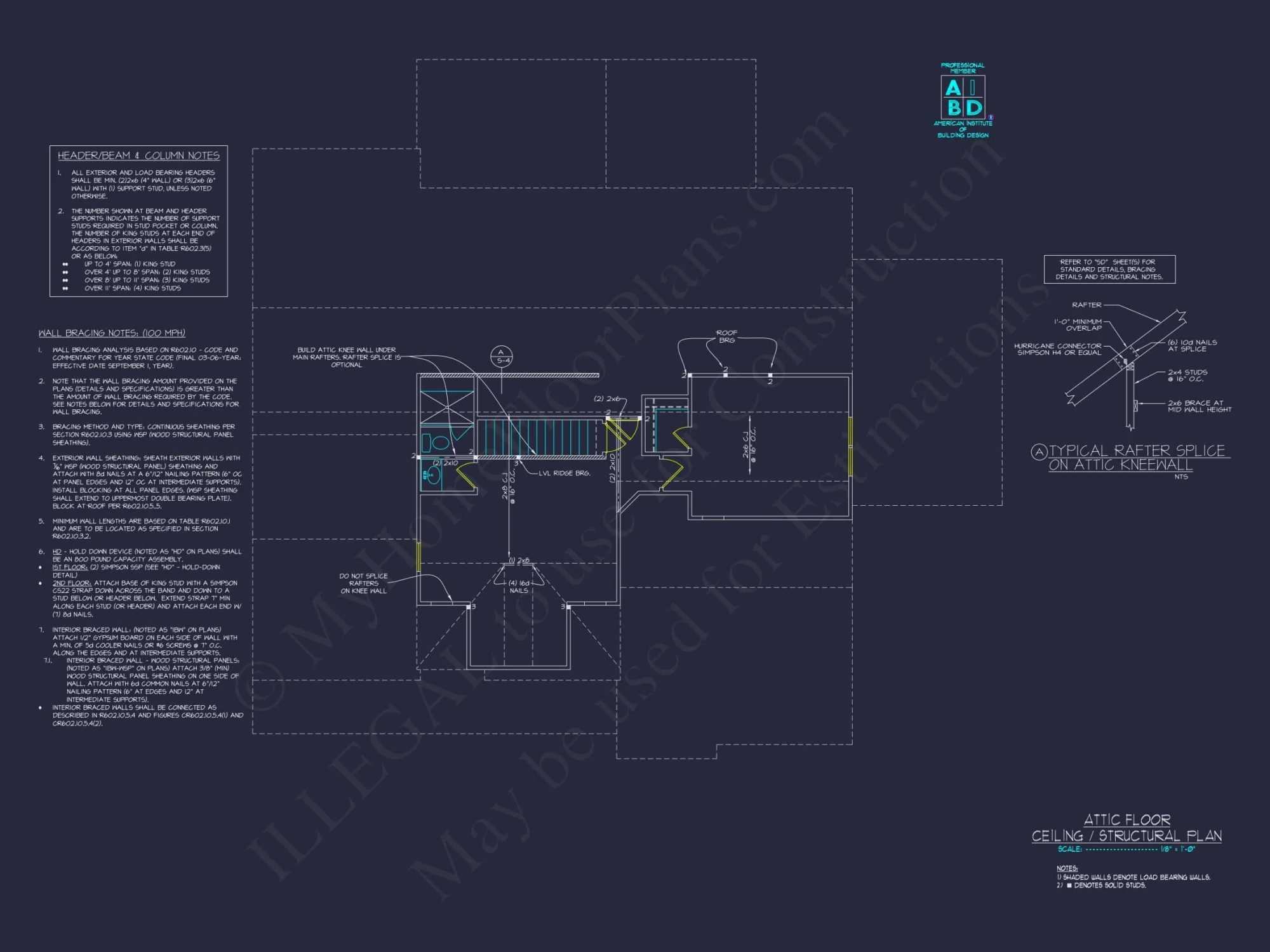 Modern Floor Plan with 5 Bedrooms