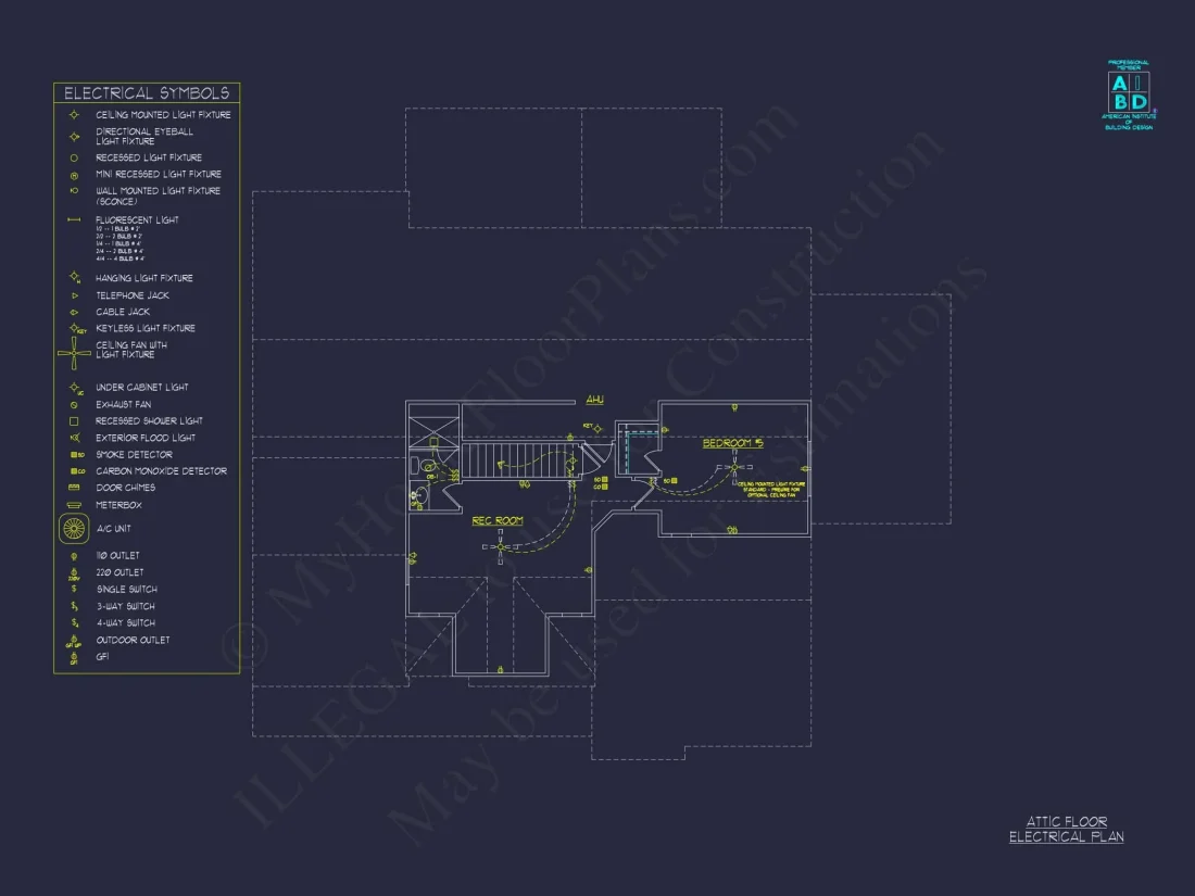 Modern Floor Plan with 5 Bedrooms