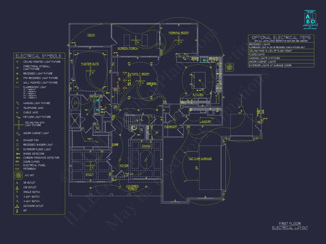 Modern Floor Plan with 5 Bedrooms