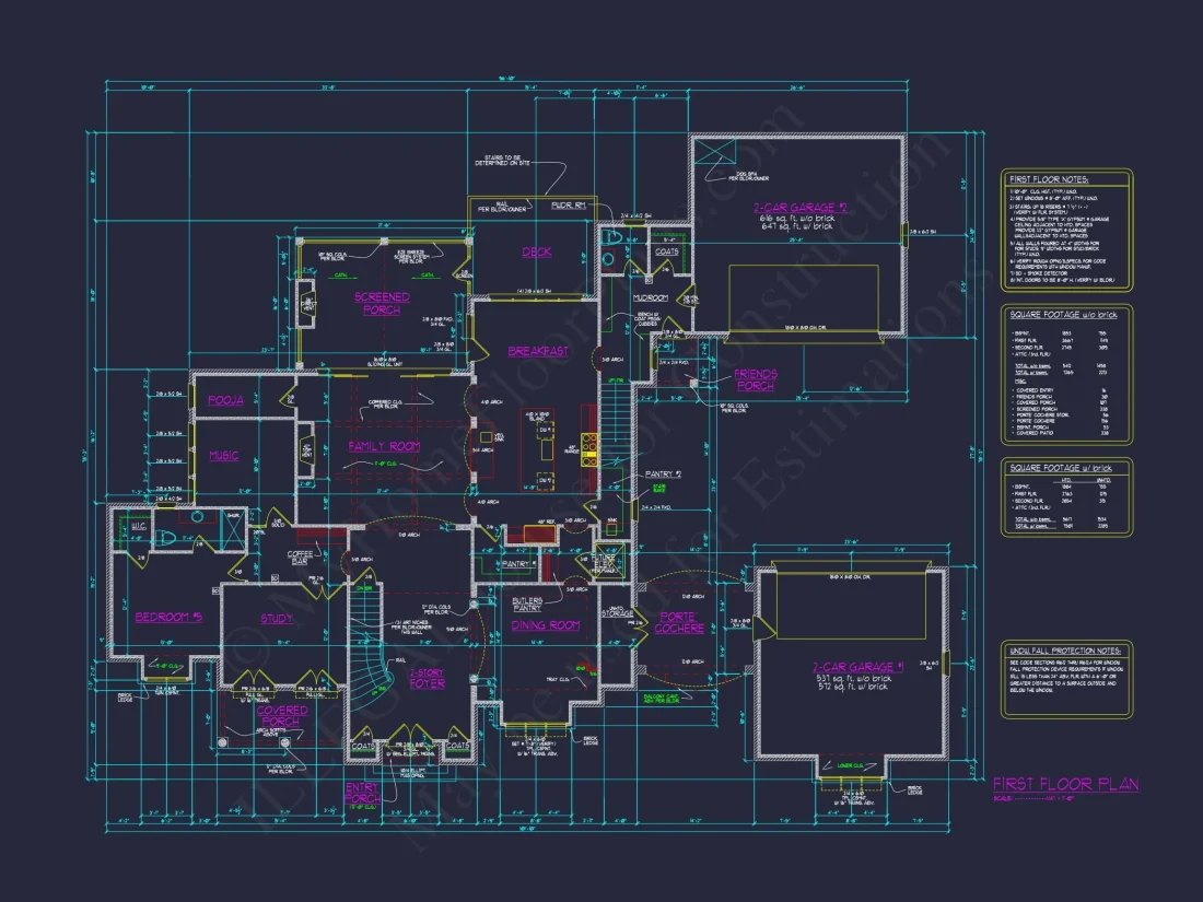 Luxury house Plan with CAD Architecture and Detailed Blueprints