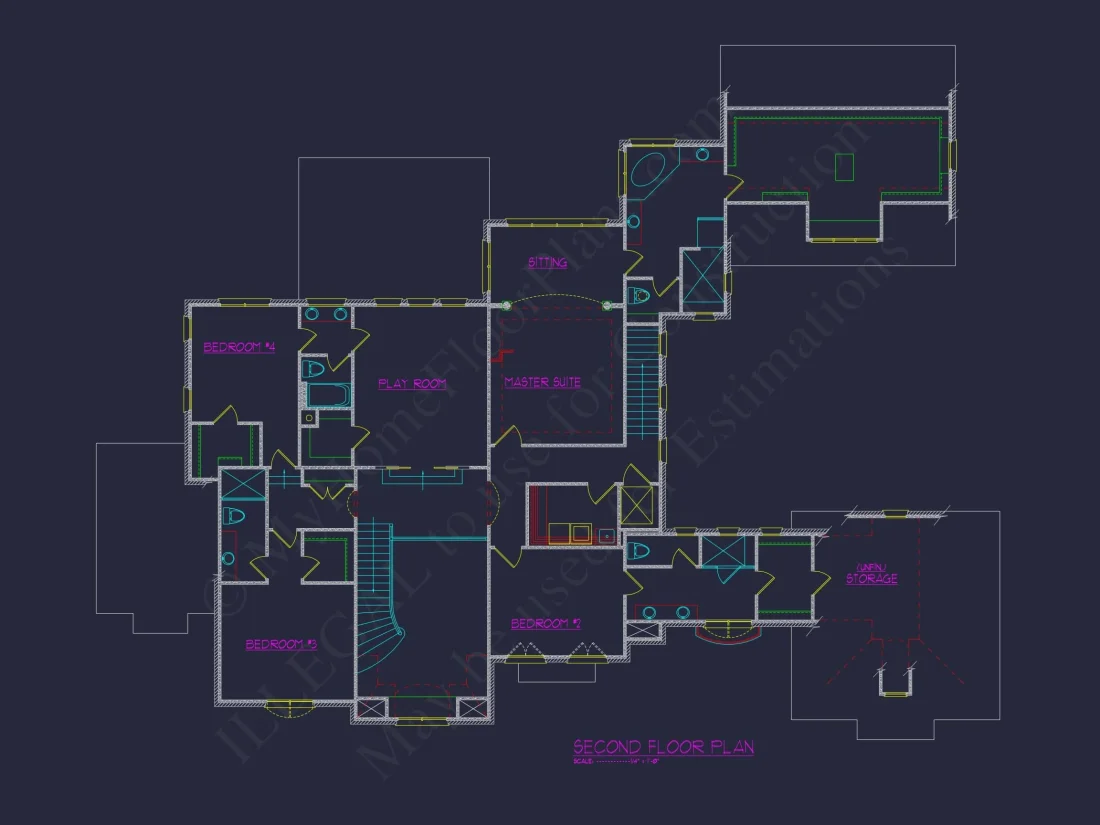 Luxury house Plan with CAD Architecture and Detailed Blueprints
