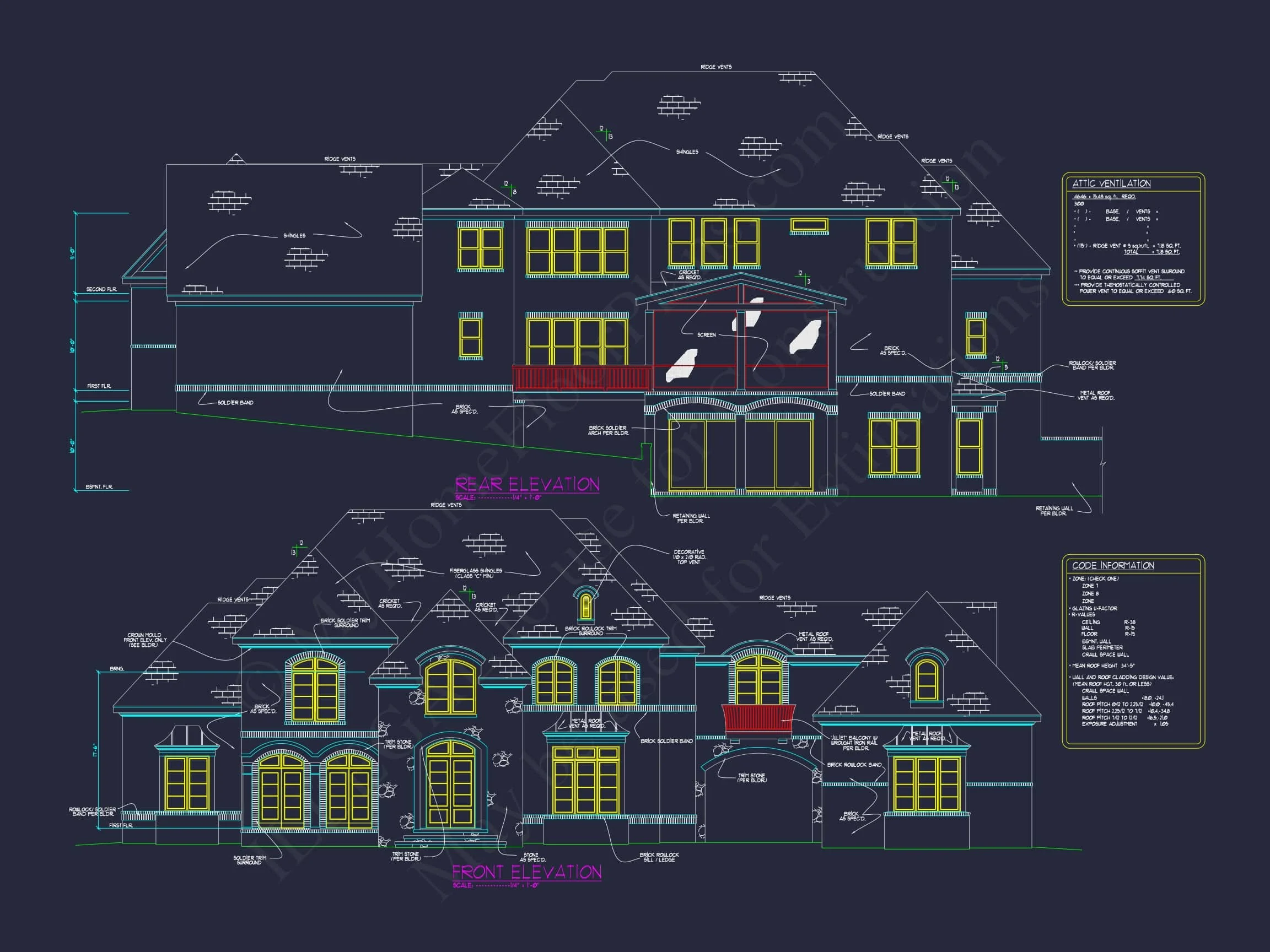 Luxury house Plan with CAD Architecture and Detailed Blueprints