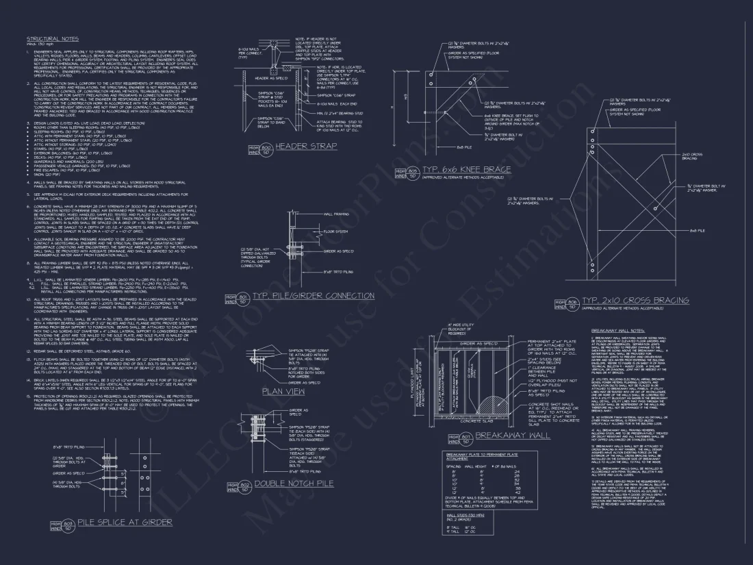Stunning Coastal Beach house Plan with 3 Floors, 6 Beds, CAD