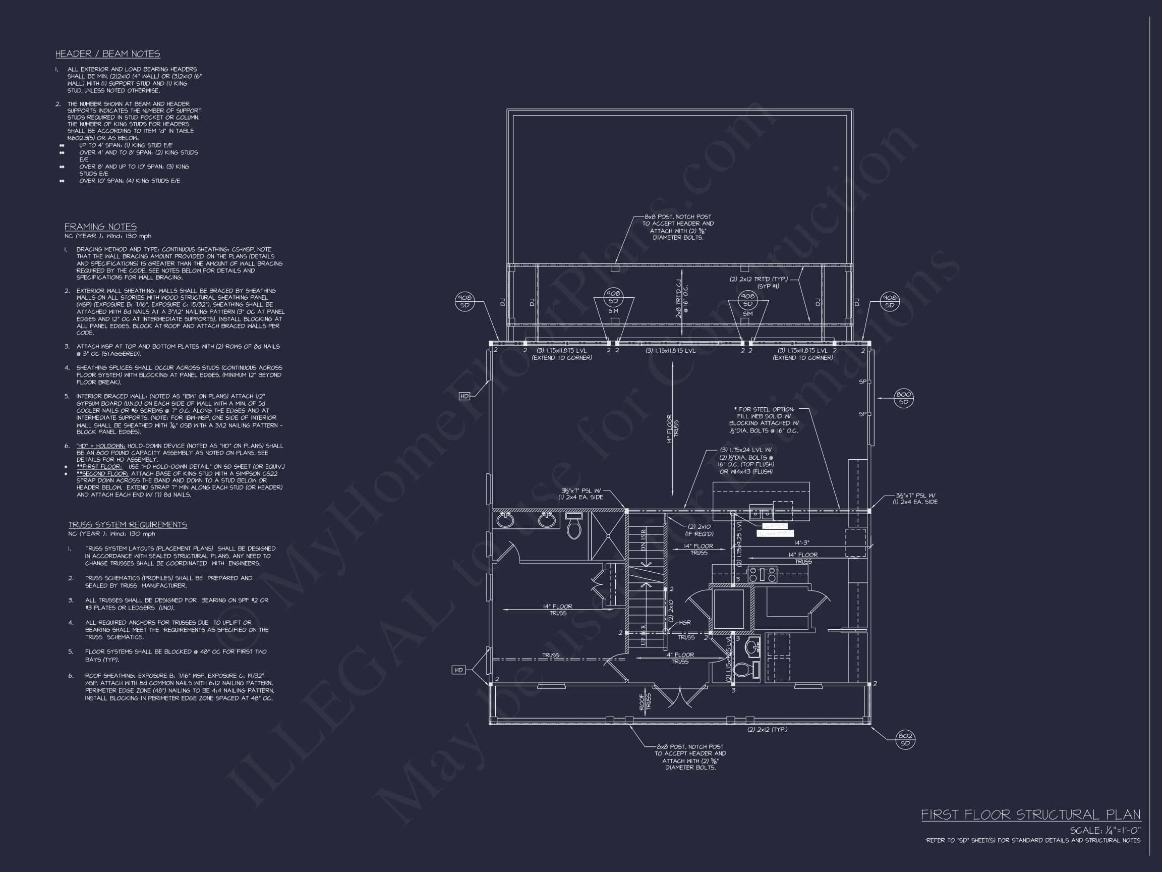 Stunning Coastal Beach house Plan with 3 Floors, 6 Beds, CAD