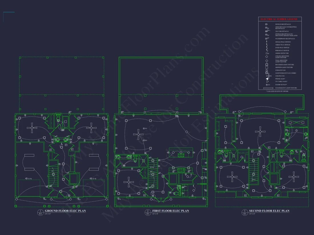 Stunning Coastal Beach house Plan with 3 Floors, 6 Beds, CAD
