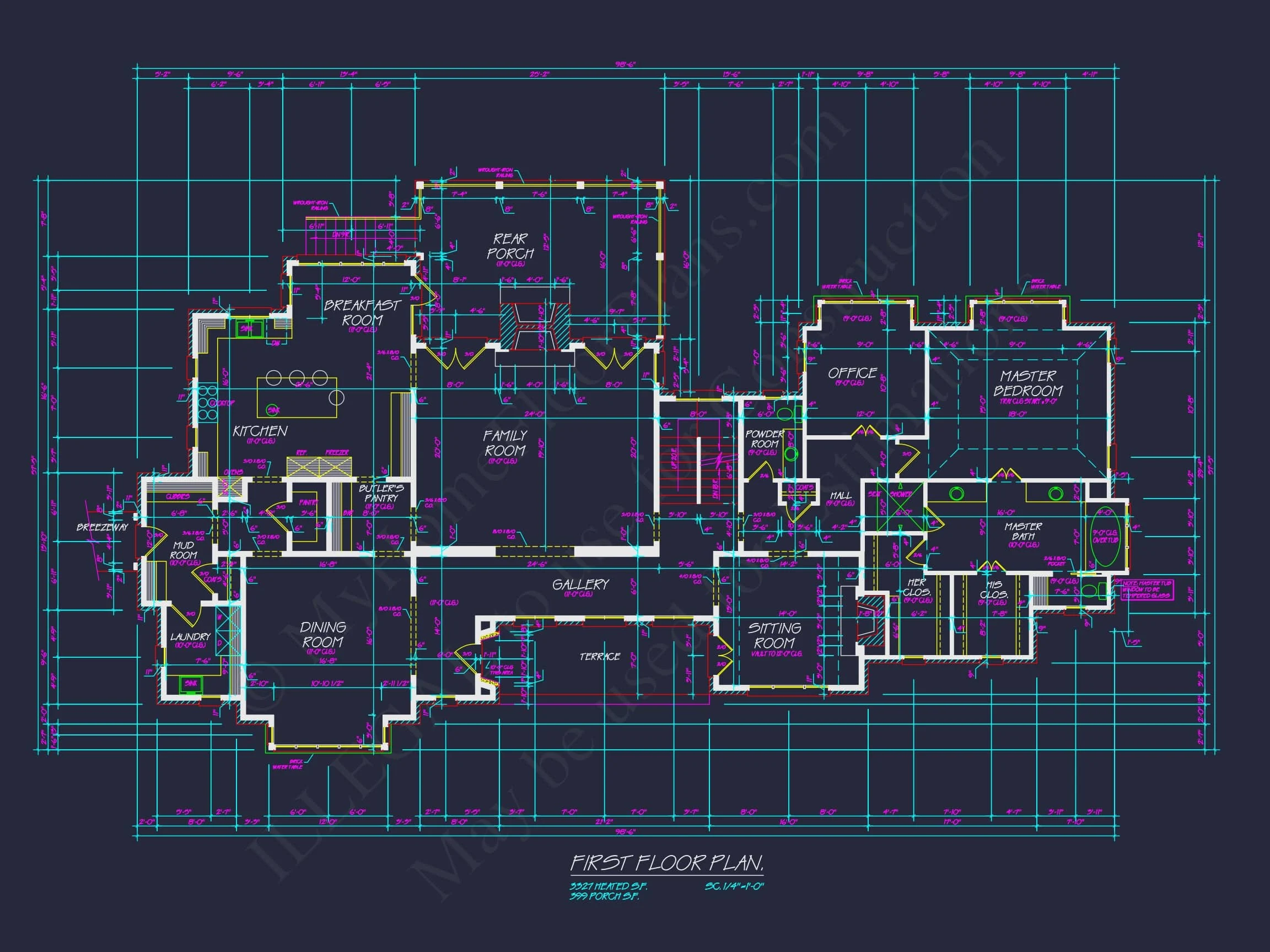 17-1630 HOUSE PLAN - Luxury House Plan: Detailed Floor Blueprint with CAD Designs 15 Luxury house Plan: Detailed Floor Blueprint with CAD Designs