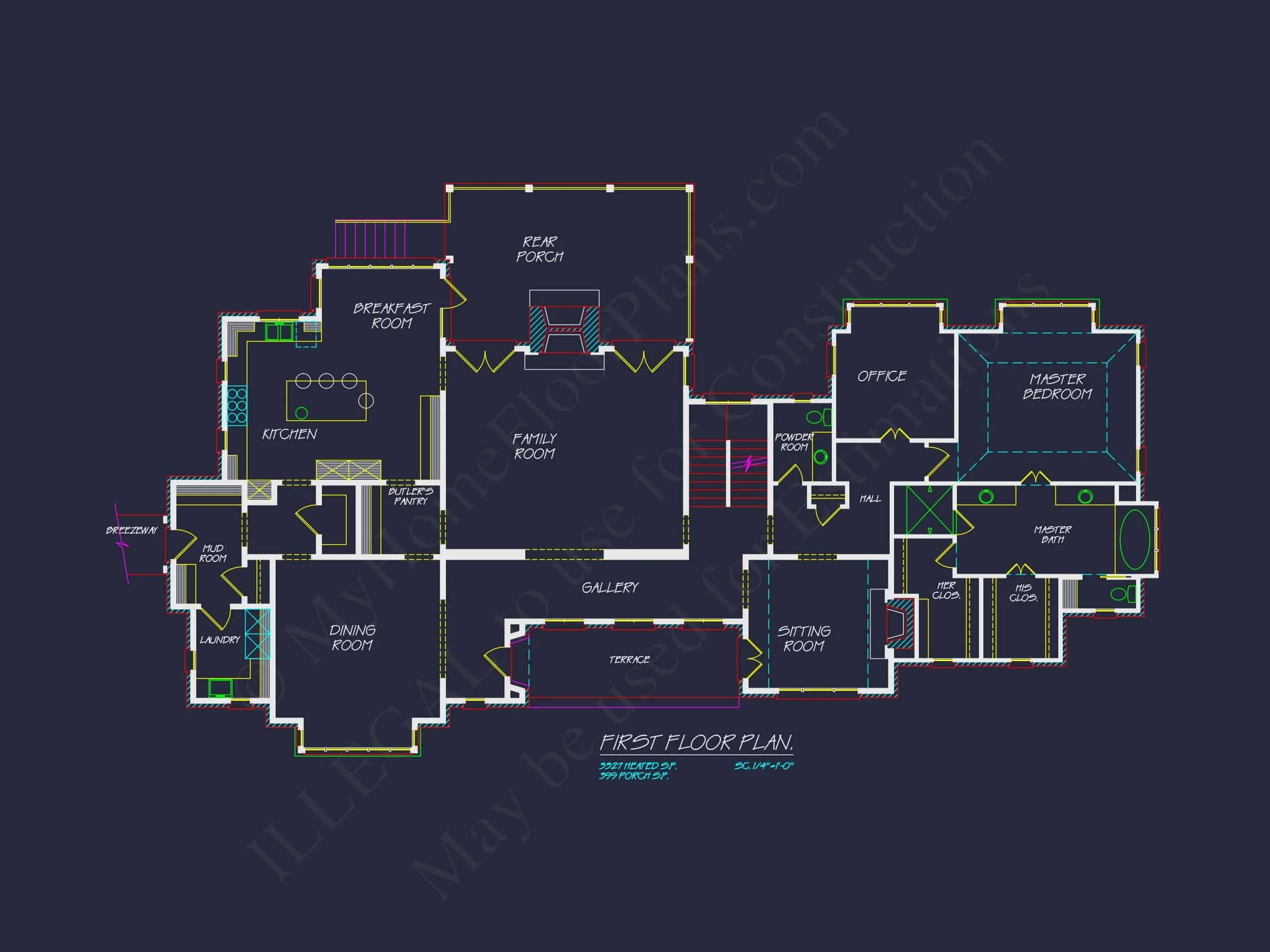 17-1630 HOUSE PLAN - Luxury House Plan: Detailed Floor Blueprint with CAD Designs 9 Luxury house Plan: Detailed Floor Blueprint with CAD Designs