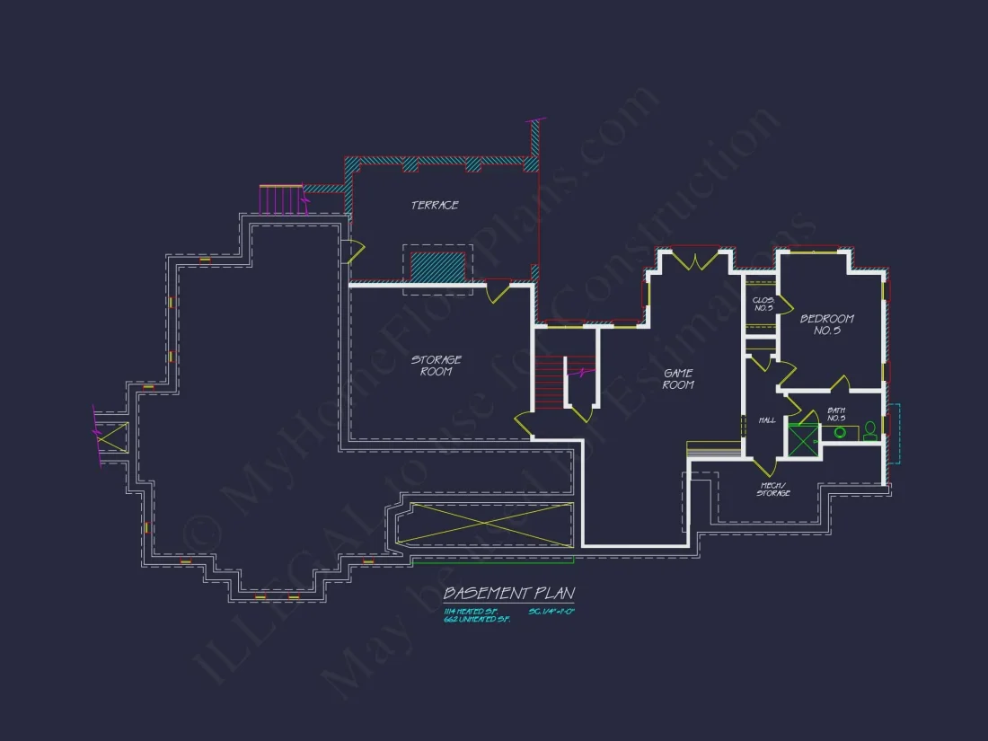 Luxury house Plan: Detailed Floor Blueprint with CAD Designs