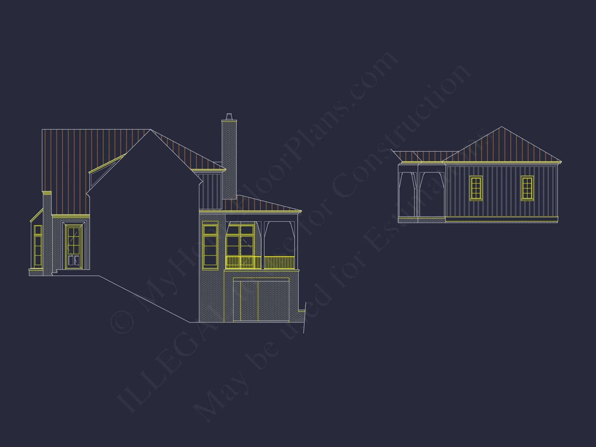 Luxury house Plan: Detailed Floor Blueprint with CAD Designs