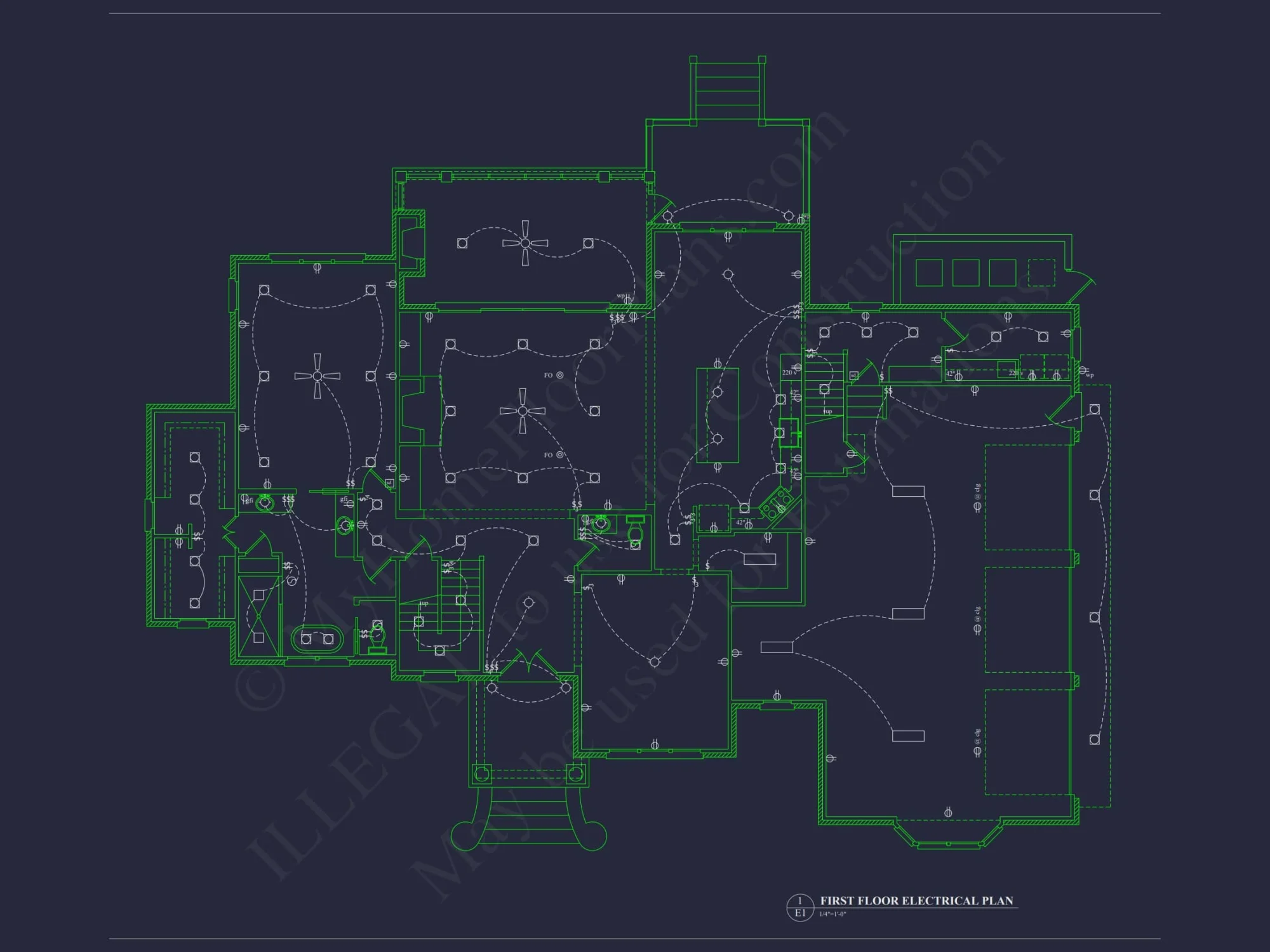 Modern house Floor Plan with Luxury CAD Blueprint Designs