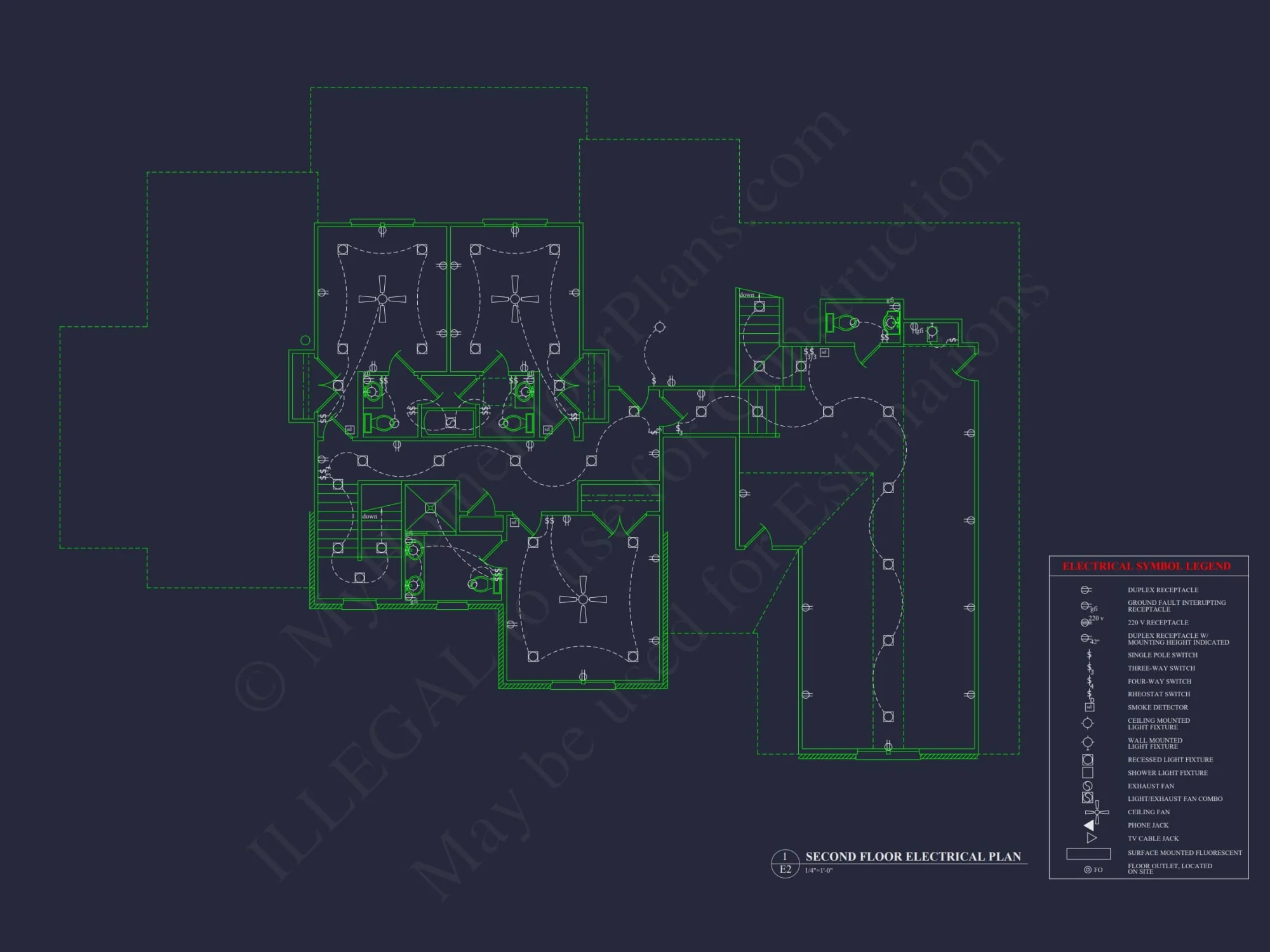 Modern house Floor Plan with Luxury CAD Blueprint Designs