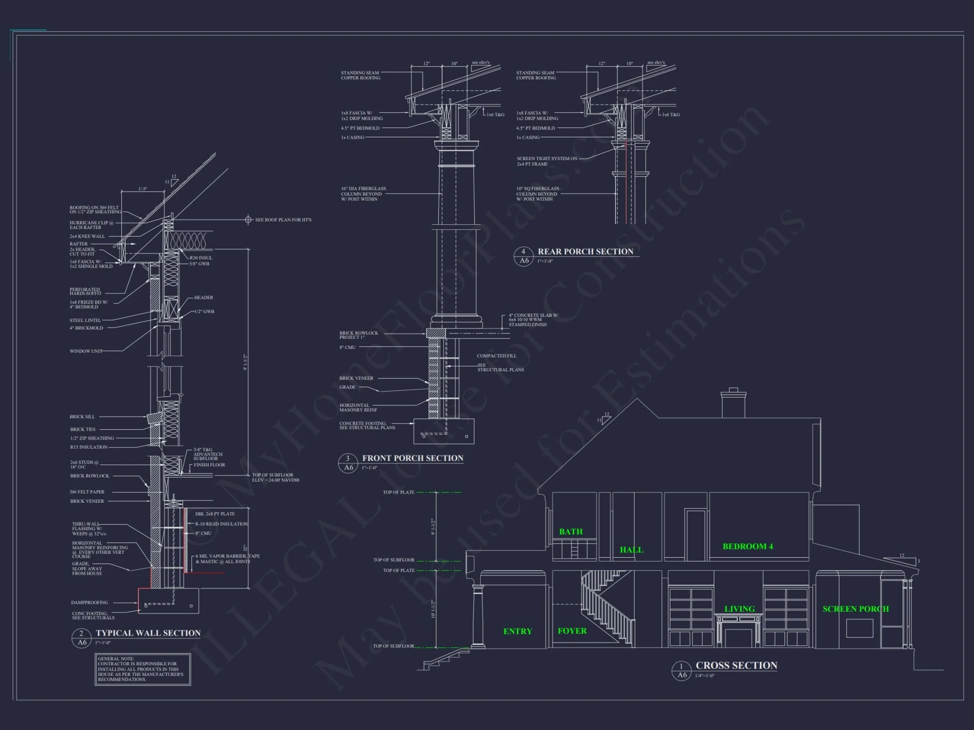Modern house Floor Plan with Luxury CAD Blueprint Designs