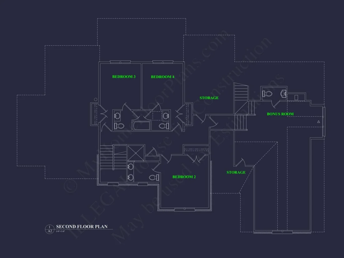 Modern house Floor Plan with Luxury CAD Blueprint Designs