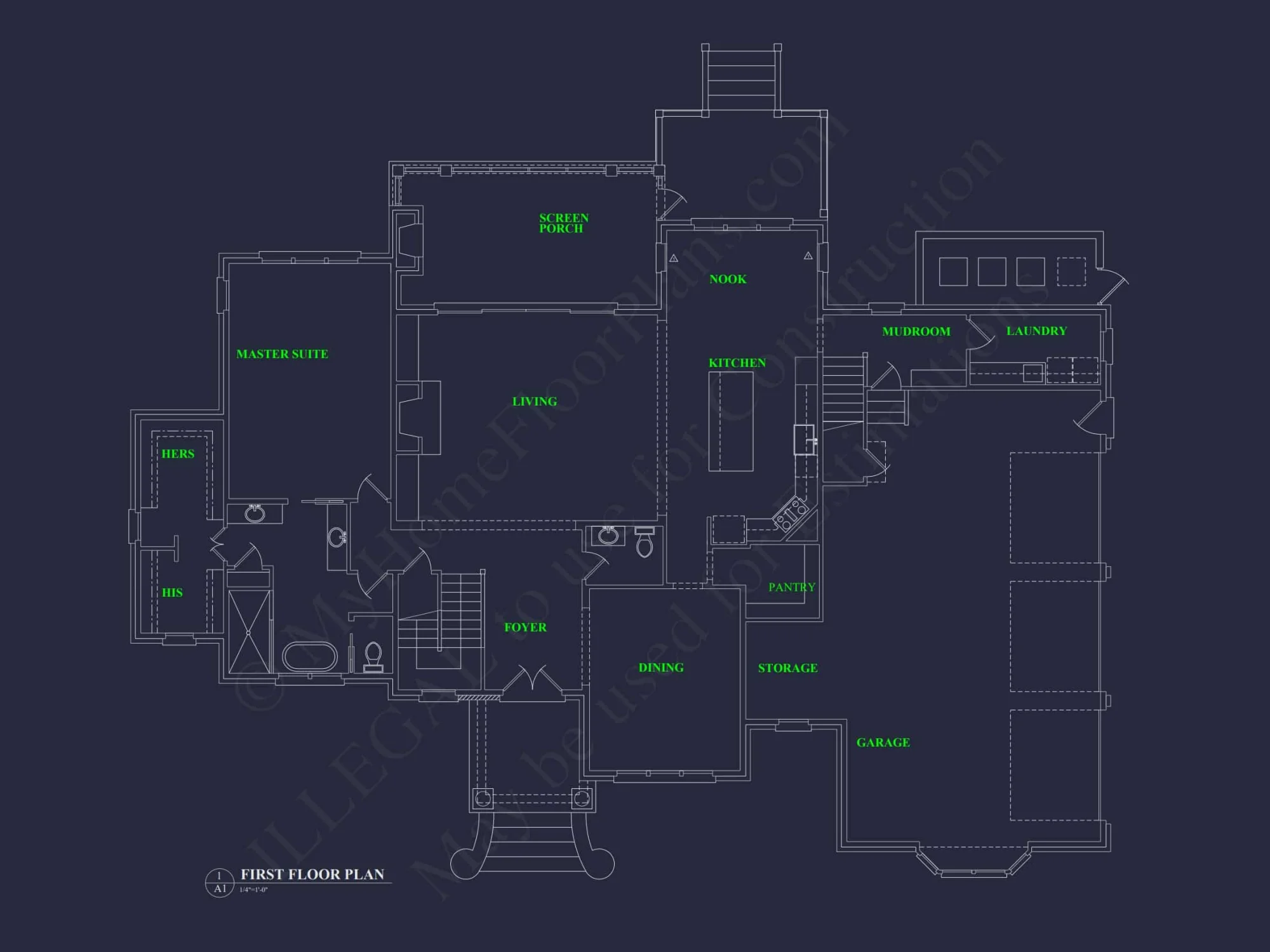 Modern house Floor Plan with Luxury CAD Blueprint Designs