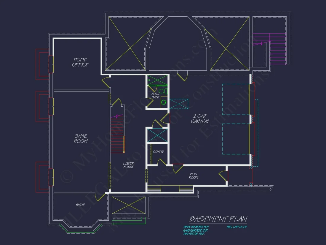 Luxury house Plan with Vaulted Ceilings, CAD Designs & Blueprint