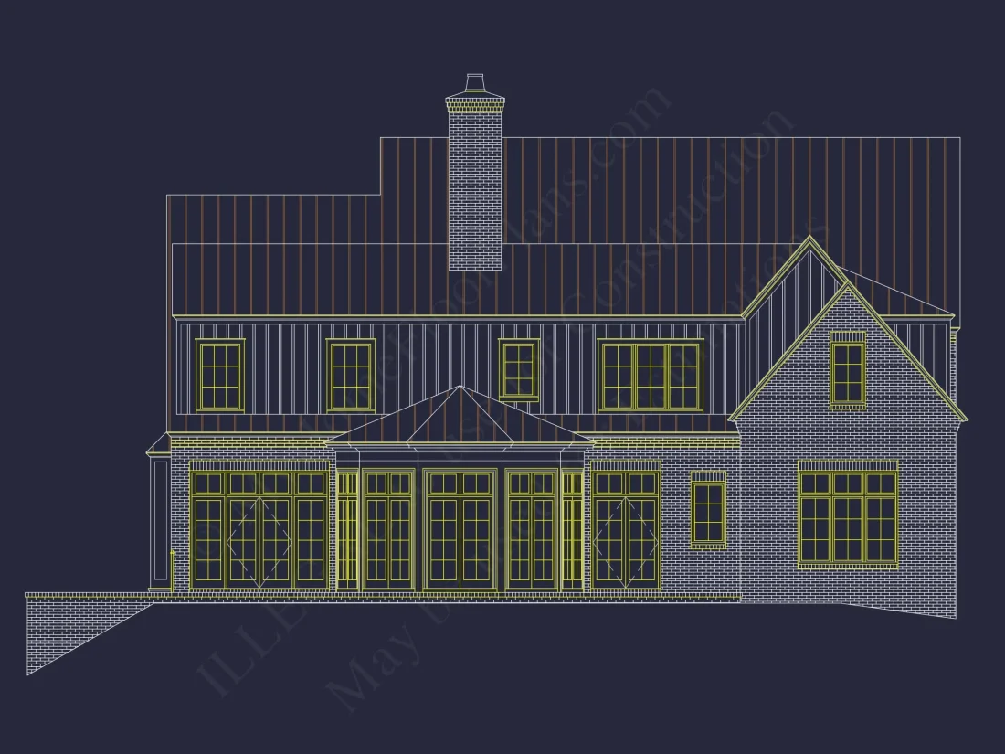 Luxury house Plan with Vaulted Ceilings, CAD Designs & Blueprint