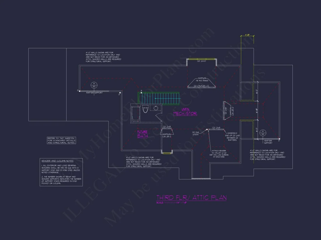Luxury house Floor Plan with Detailed CAD Architecture Designs