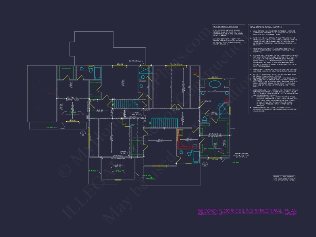 Luxury house Floor Plan with Detailed CAD Architecture Designs