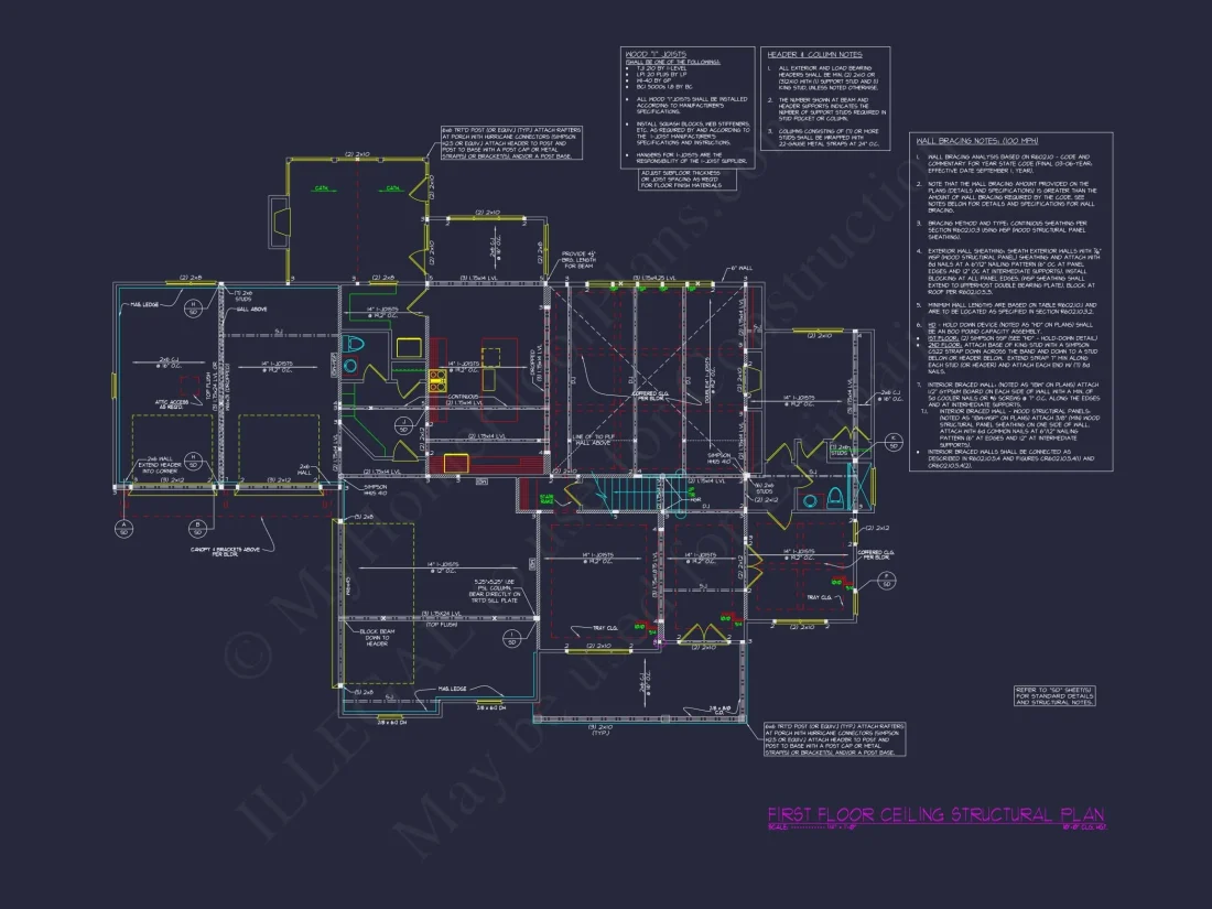 Luxury house Floor Plan with Detailed CAD Architecture Designs