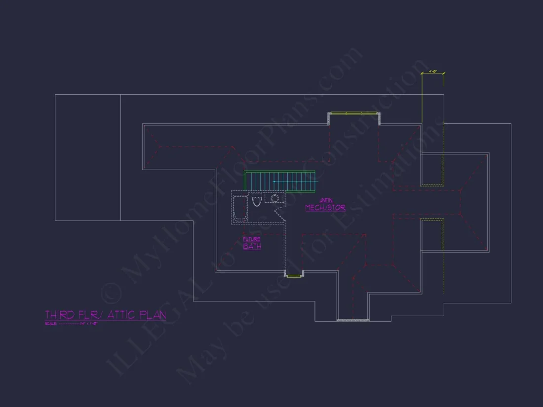 Luxury house Floor Plan with Detailed CAD Architecture Designs