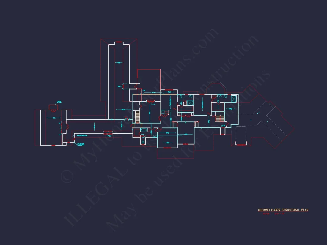 Luxury house Plan with CAD Designs, Blueprints & 2 Floors