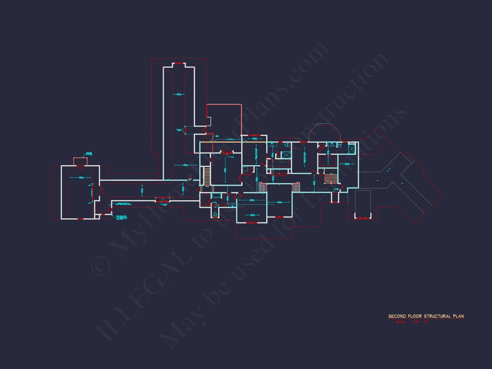 Luxury house Plan with CAD Designs, Blueprints & 2 Floors