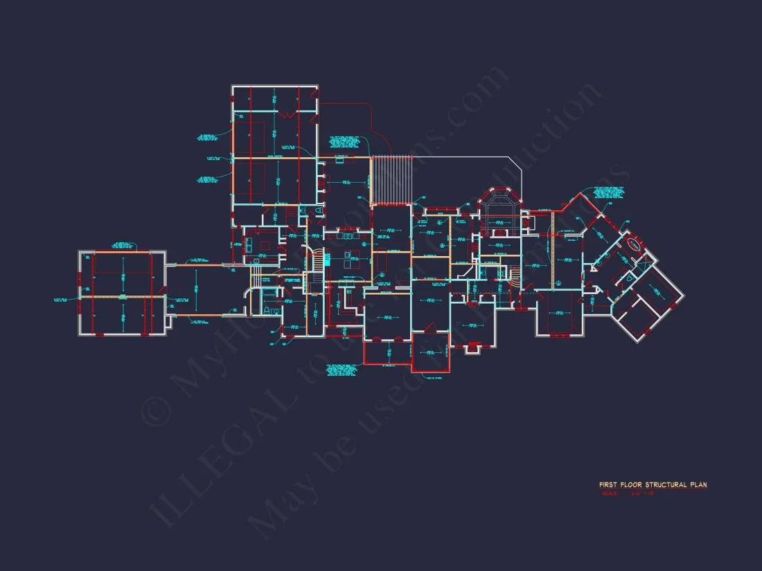 Luxury house Plan with CAD Designs, Blueprints & 2 Floors