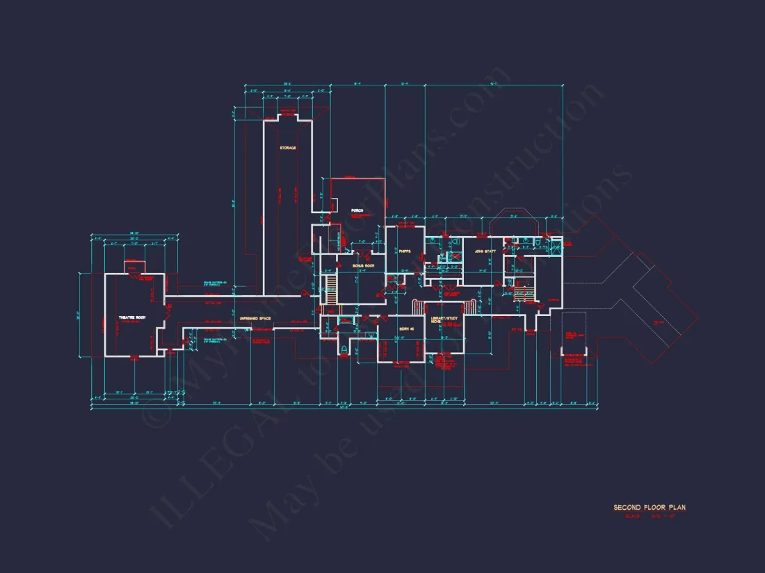Luxury house Plan with CAD Designs, Blueprints & 2 Floors