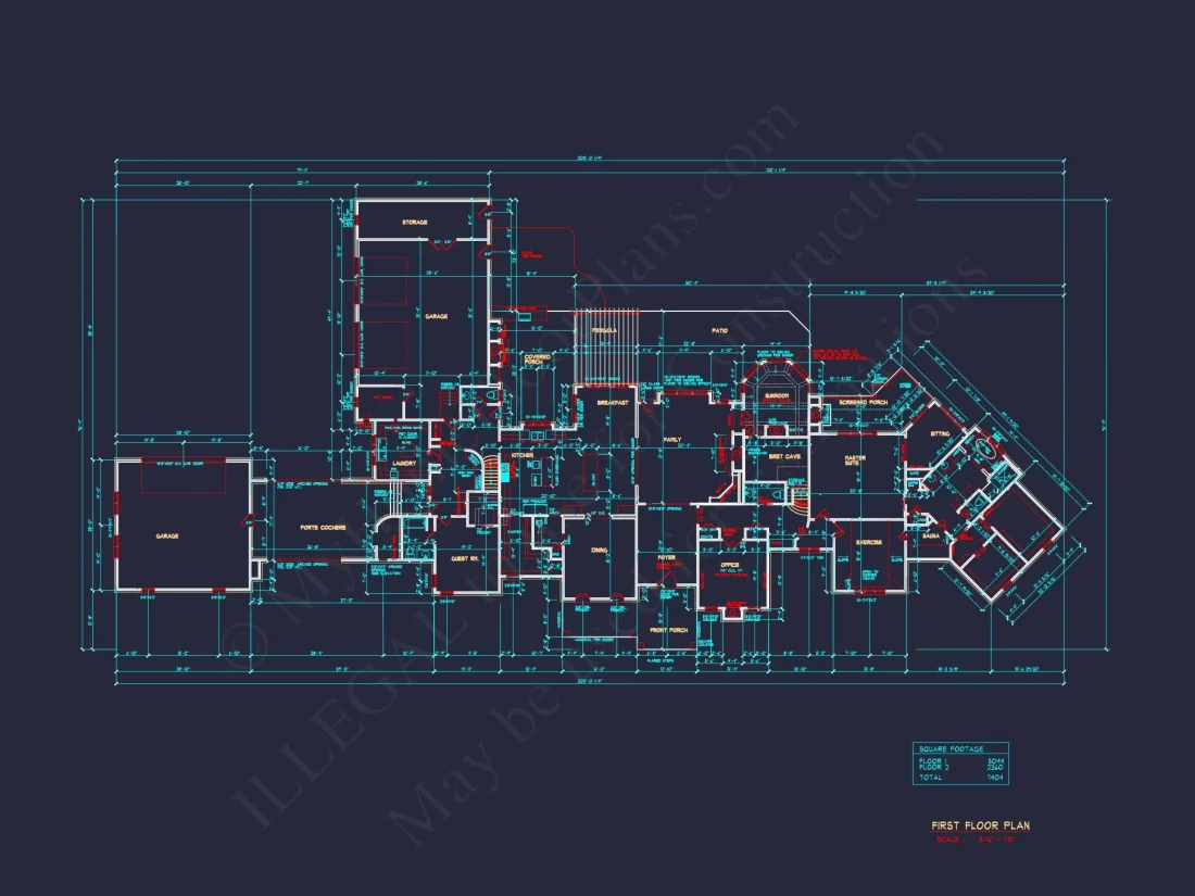 Luxury house Plan with CAD Designs, Blueprints & 2 Floors