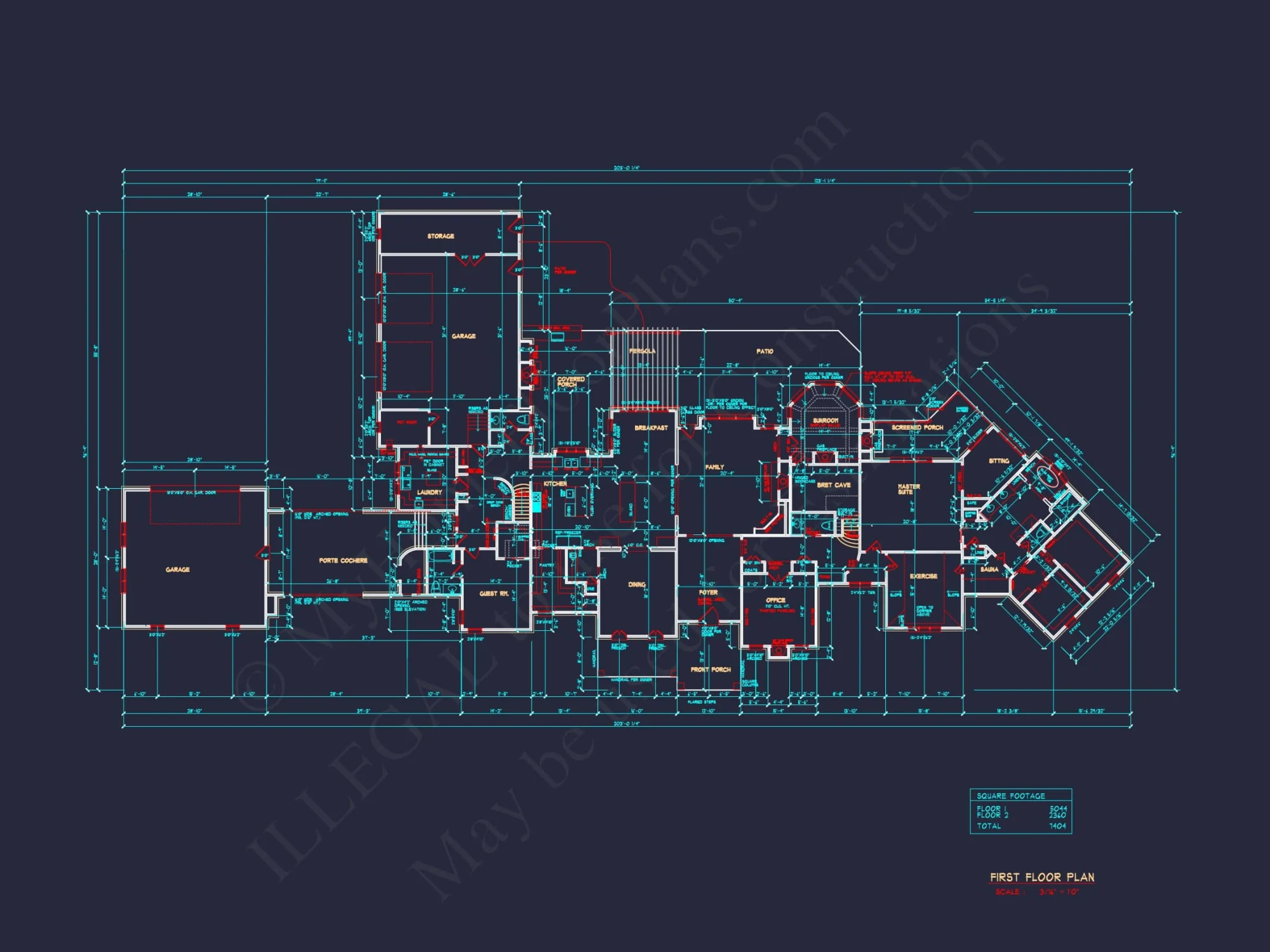 Luxury house Plan with CAD Designs, Blueprints & 2 Floors