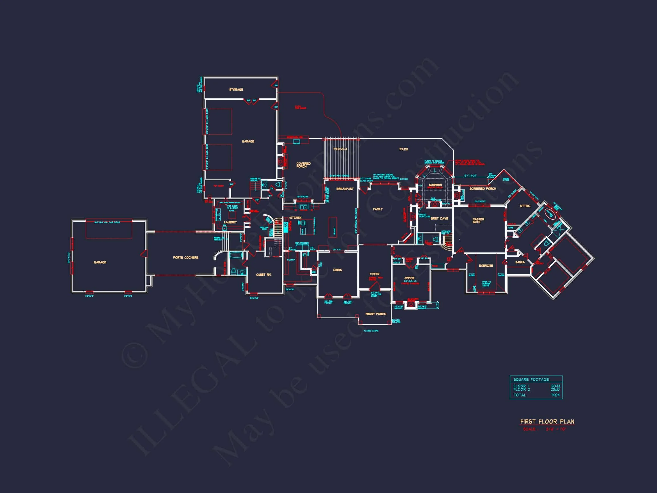 16-1817 HOUSE PLAN - Luxury House Plan with CAD Designs, Blueprints & 2 Floors 4 Luxury house Plan with CAD Designs, Blueprints & 2 Floors