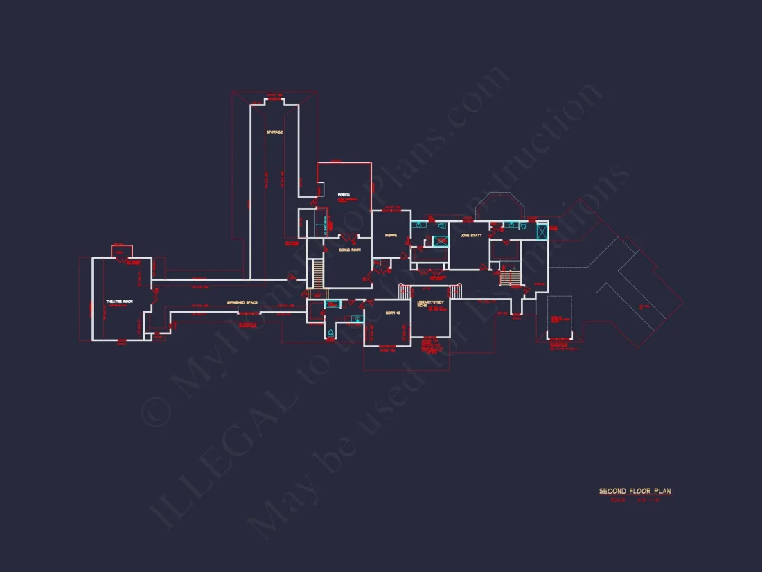 Luxury house Plan with CAD Designs, Blueprints & 2 Floors