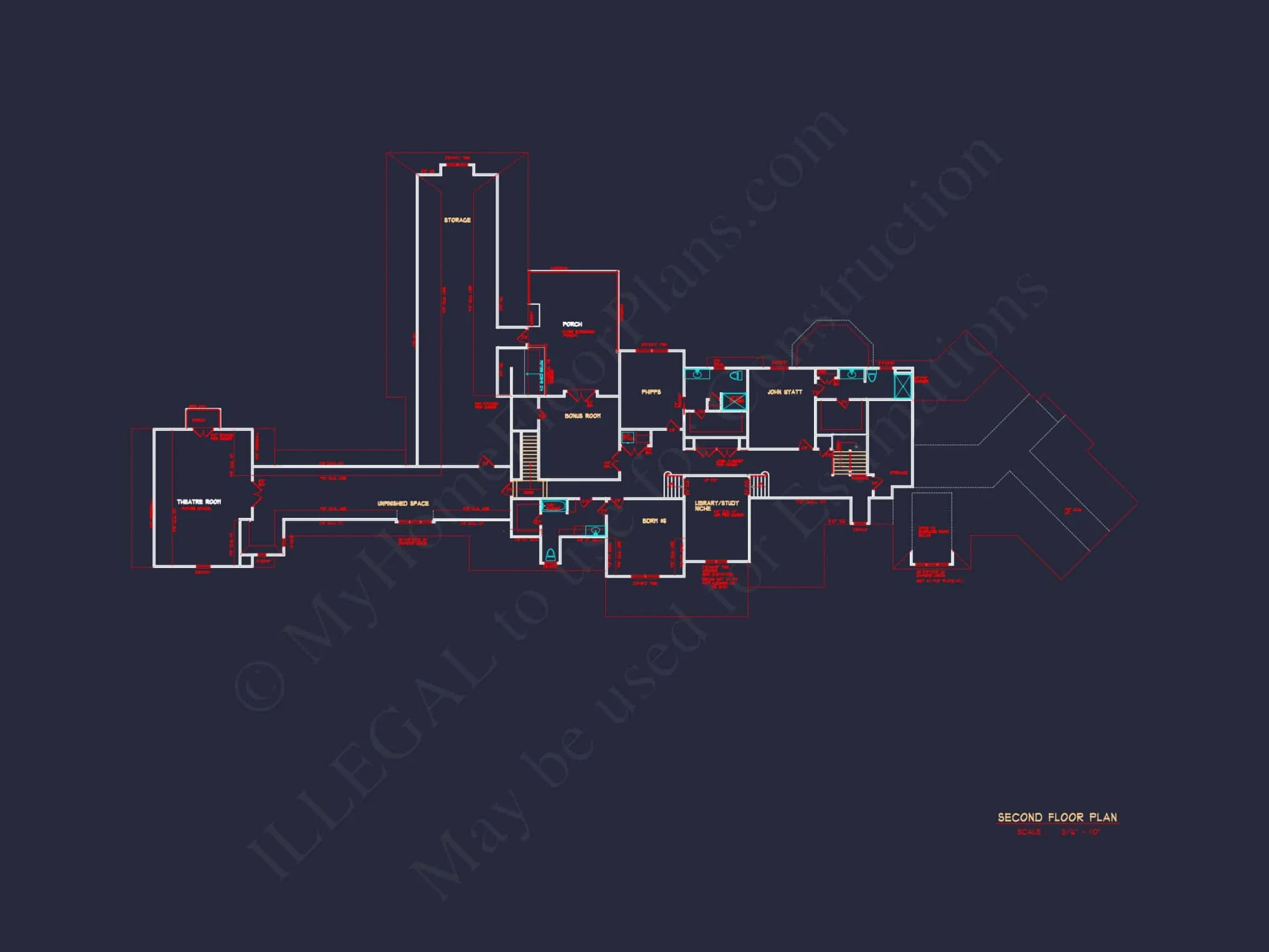 Luxury house Plan with CAD Designs, Blueprints & 2 Floors