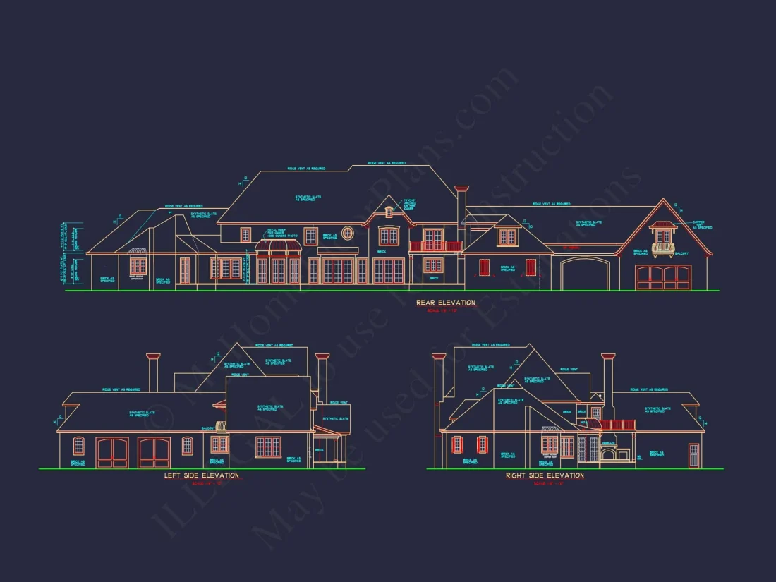 Luxury house Plan with CAD Designs, Blueprints & 2 Floors