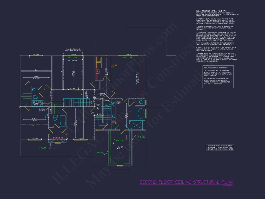 Modern Craftsman house Plan with 3 Floors, CAD Designs