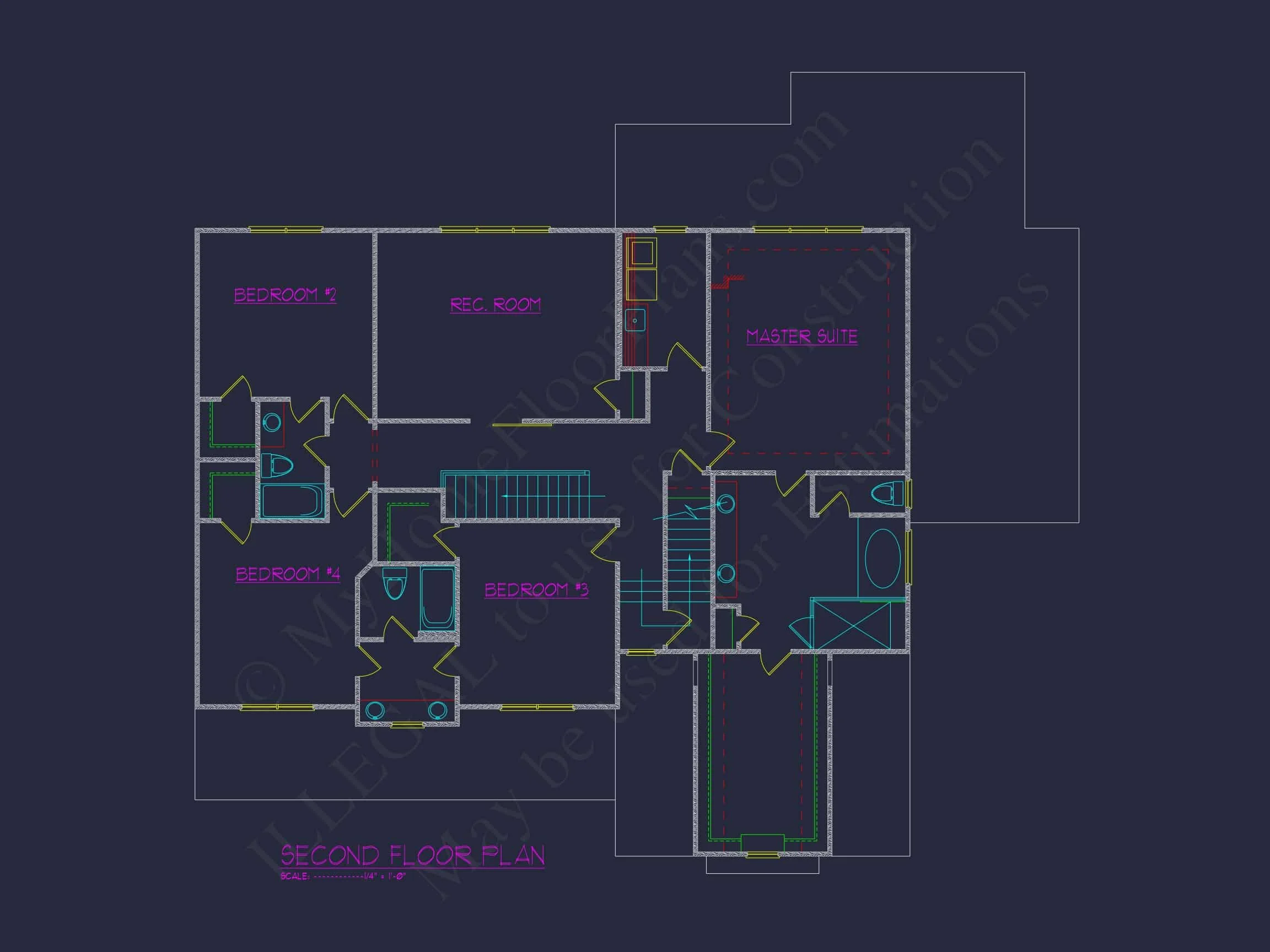 16-1786 HOUSE PLAN - Modern Craftsman House Plan with 3 Floors, CAD Designs 5 Modern Craftsman house Plan with 3 Floors, CAD Designs