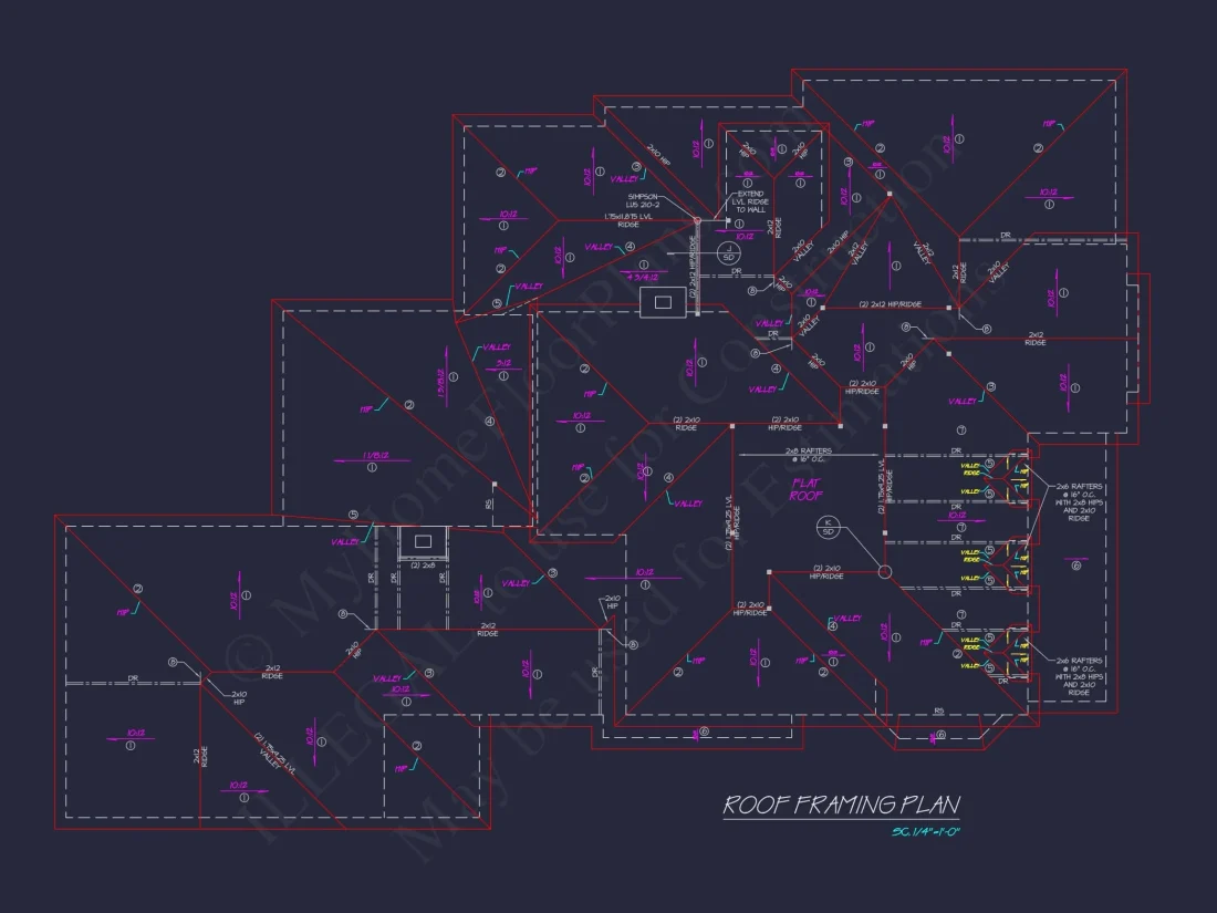 Modern Southern house Plan with Detailed Floor Designs in CAD