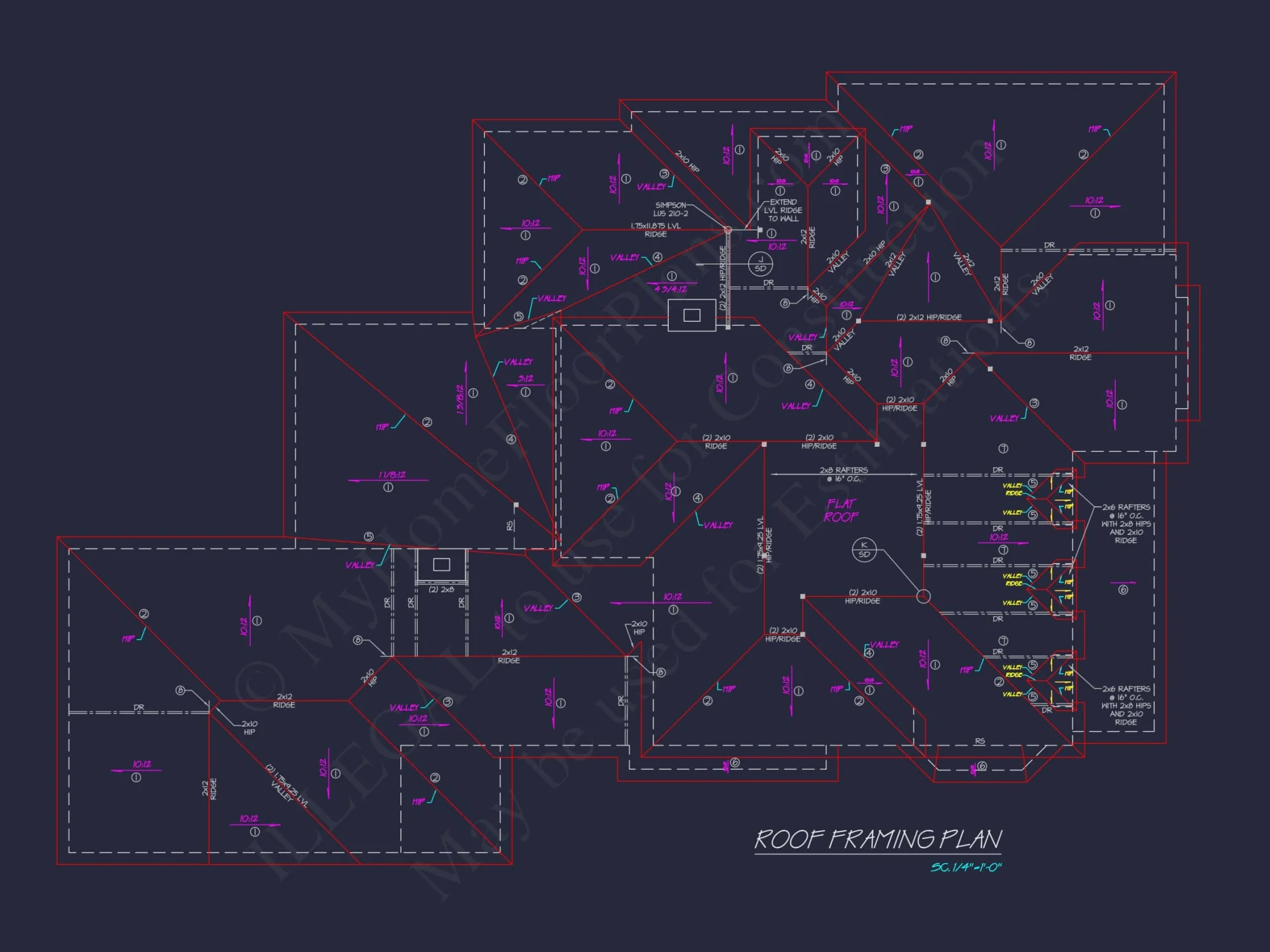 Modern Southern house Plan with Detailed Floor Designs in CAD