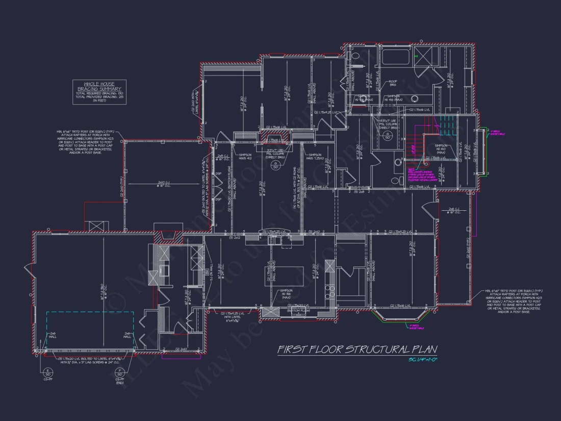 Modern Southern house Plan with Detailed Floor Designs in CAD