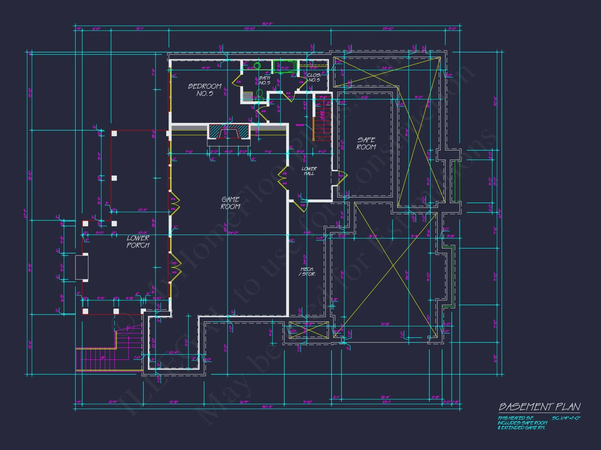 Luxurious house Plan with 5 Bedrooms, CAD Designs, and Modern Features