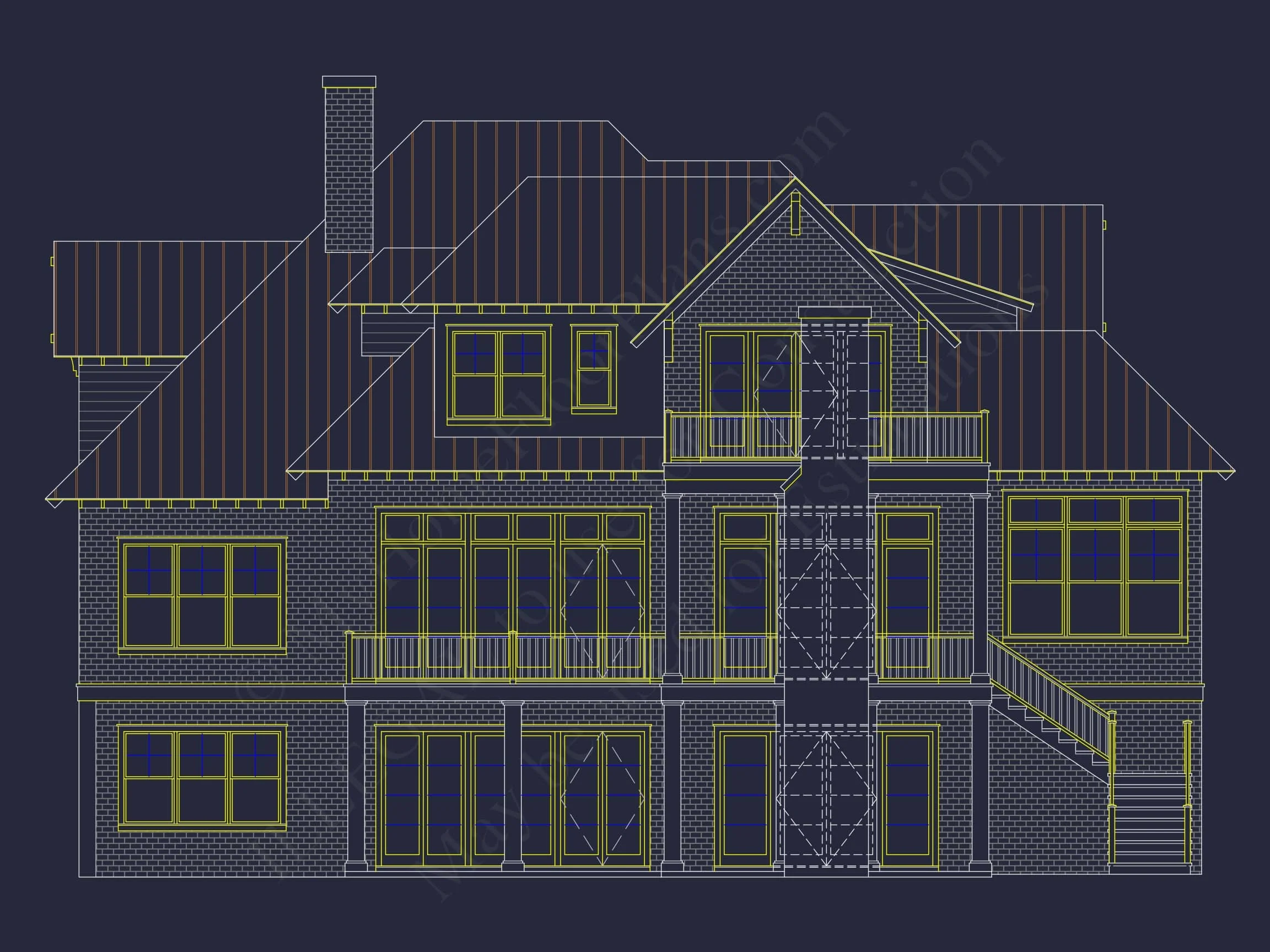 16-1746 HOUSE PLAN - Luxurious House Plan with 5 Bedrooms, CAD Designs, and Modern Features 5 Luxurious house Plan with 5 Bedrooms, CAD Designs, and Modern Features