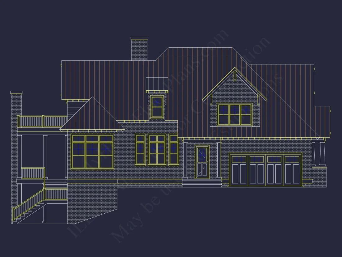 Luxurious house Plan with 5 Bedrooms, CAD Designs, and Modern Features