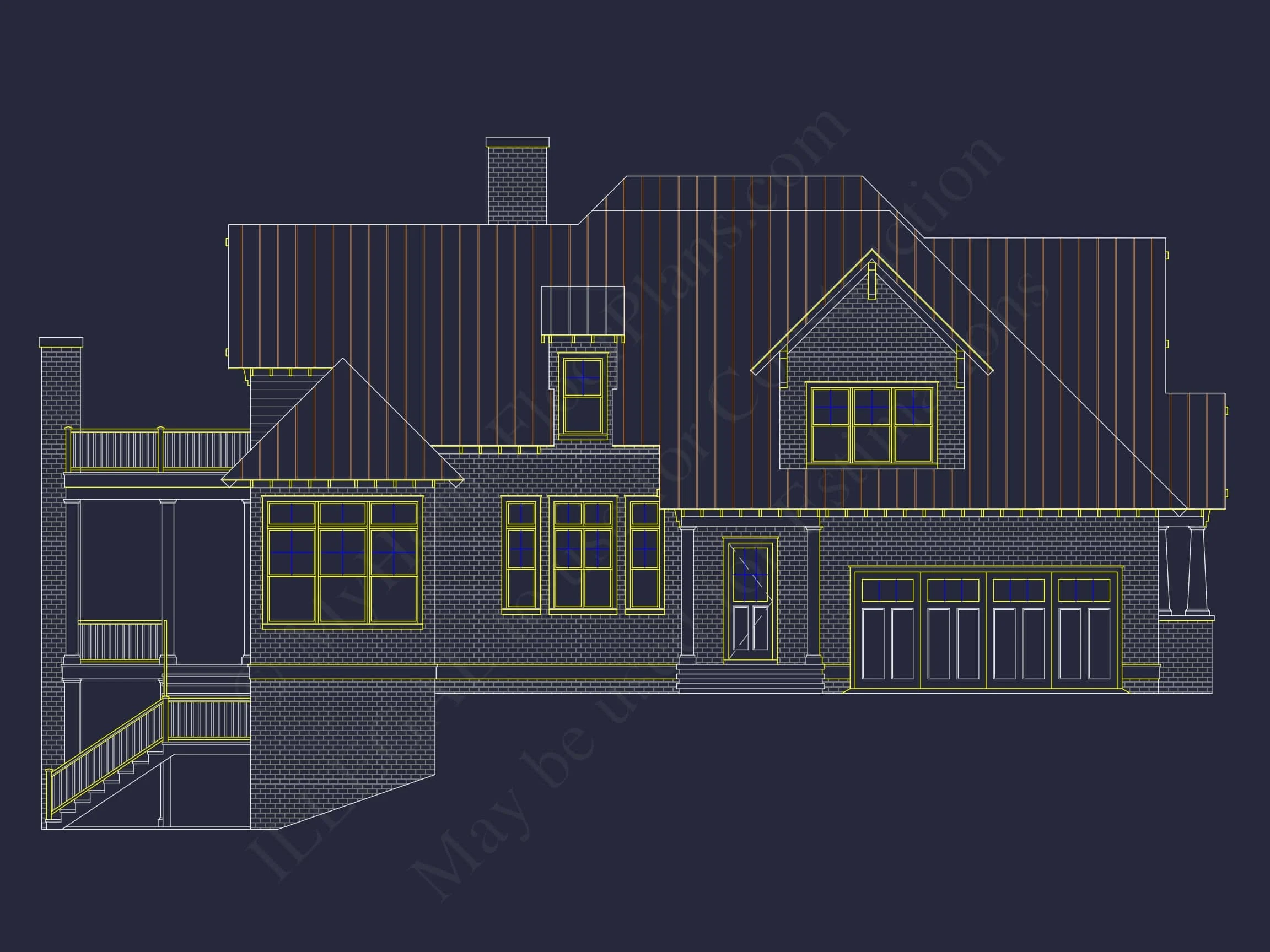 16-1746 HOUSE PLAN - Luxurious House Plan with 5 Bedrooms, CAD Designs, and Modern Features 3 Luxurious house Plan with 5 Bedrooms, CAD Designs, and Modern Features